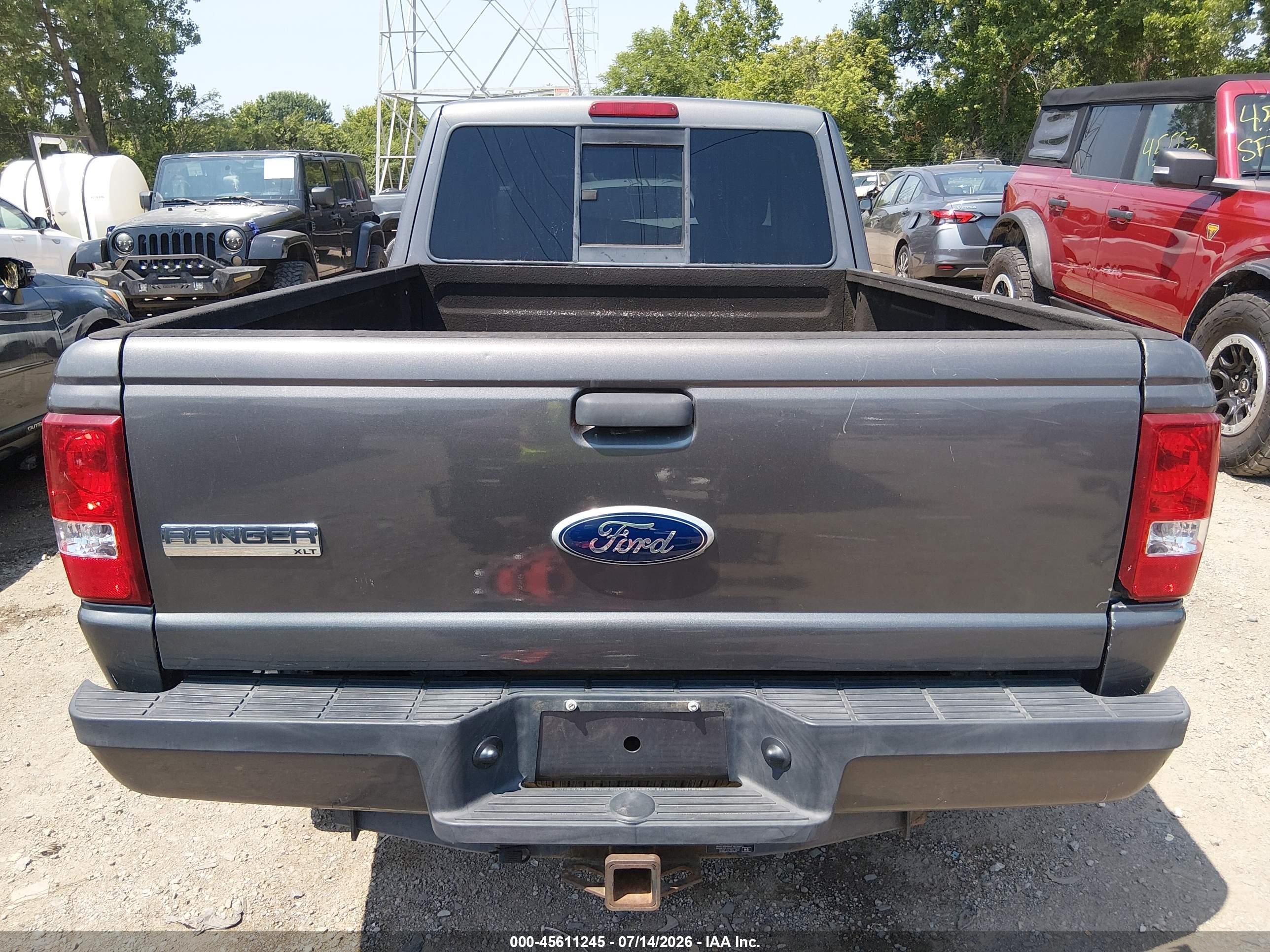 2011 Ford Ranger Xlt Gray vin: 1FTLR4FEXBPA17296