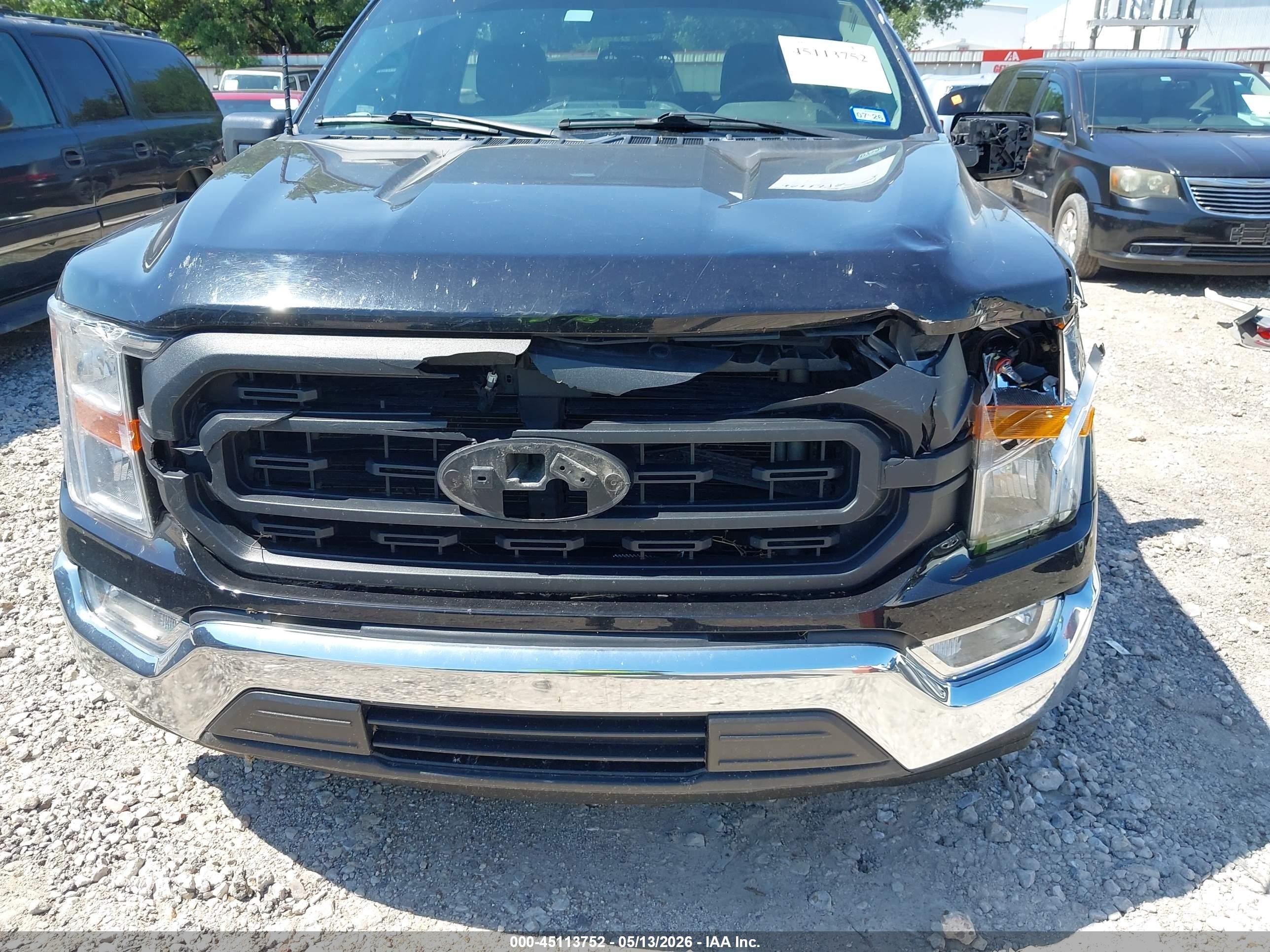 2022 Ford F-150 Xl Black vin: 1FTMF1C55NKE14013