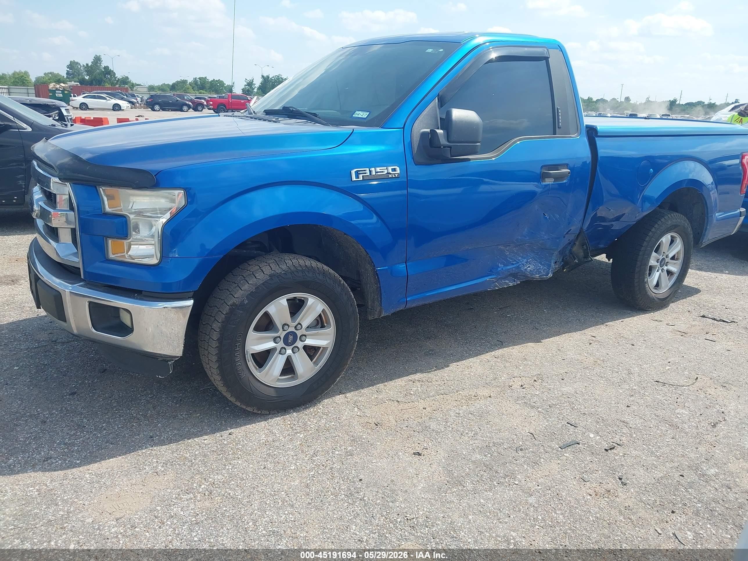 2015 Ford F-150 Xlt Blue vin: 1FTMF1C83FFA39064