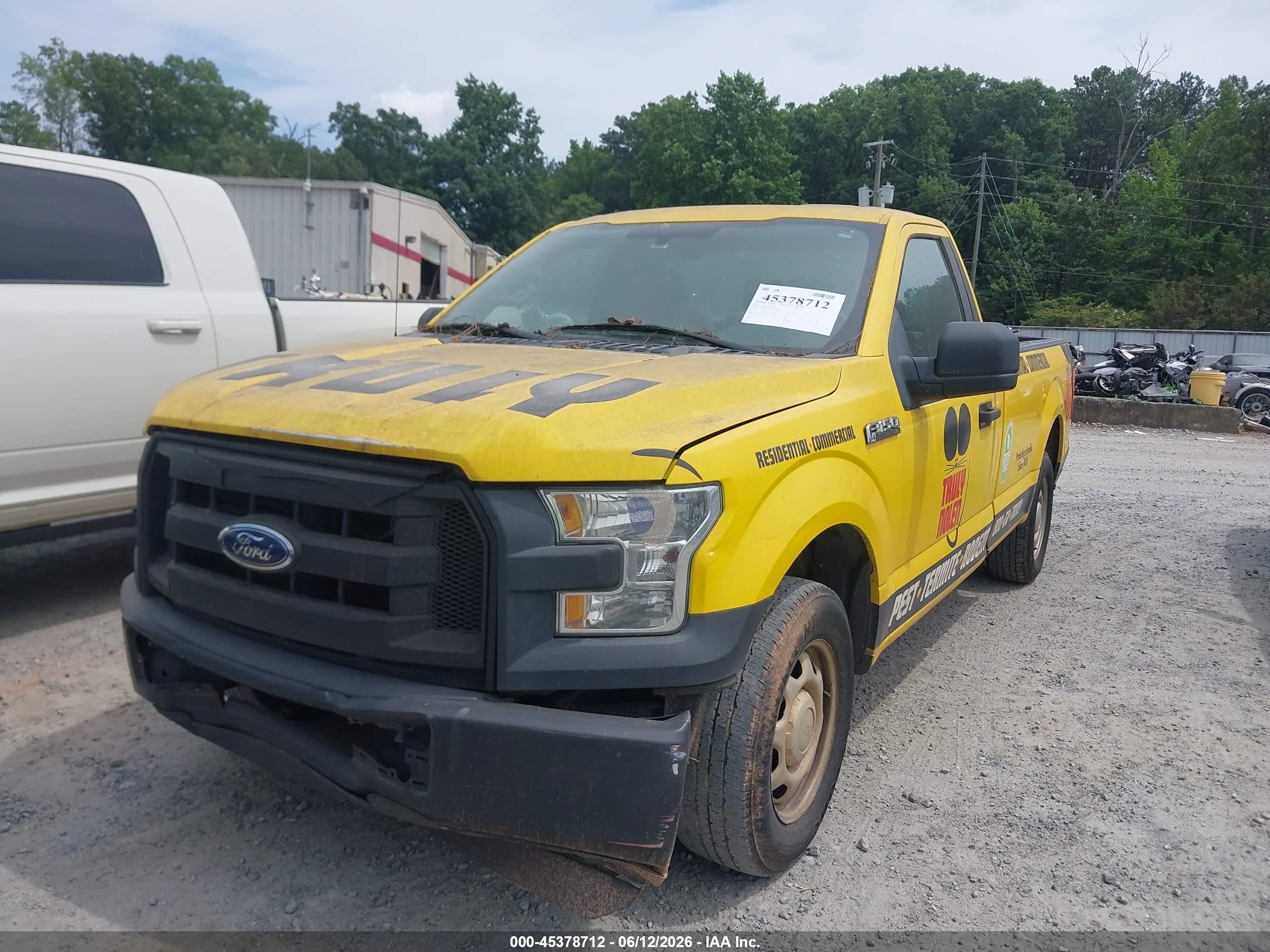 2015 Ford F-150 Xl Yellow vin: 1FTMF1C84FKD71098
