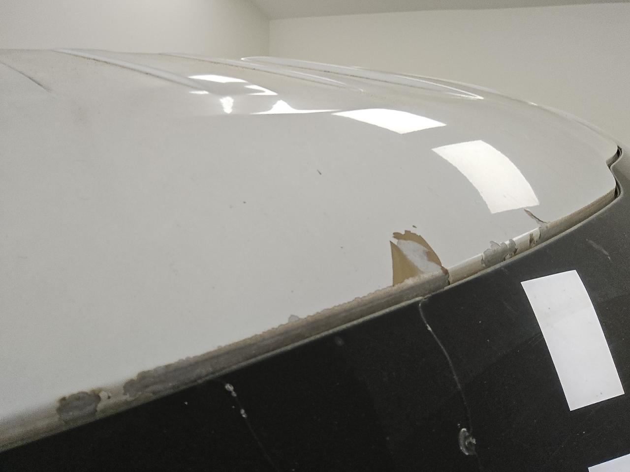2015 Ford F150 White vin: 1FTMF1C85FKD17440 Damage: Roof, Peeling, > 12 Inches