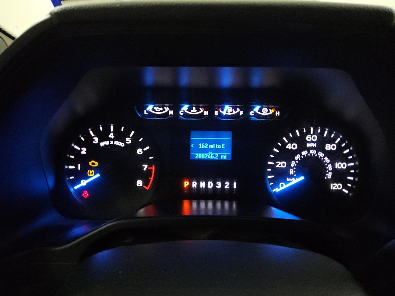 2015 Ford F150 White vin: 1FTMF1C85FKD17440 Damage: Warning Light - Engine, On, Unacceptable