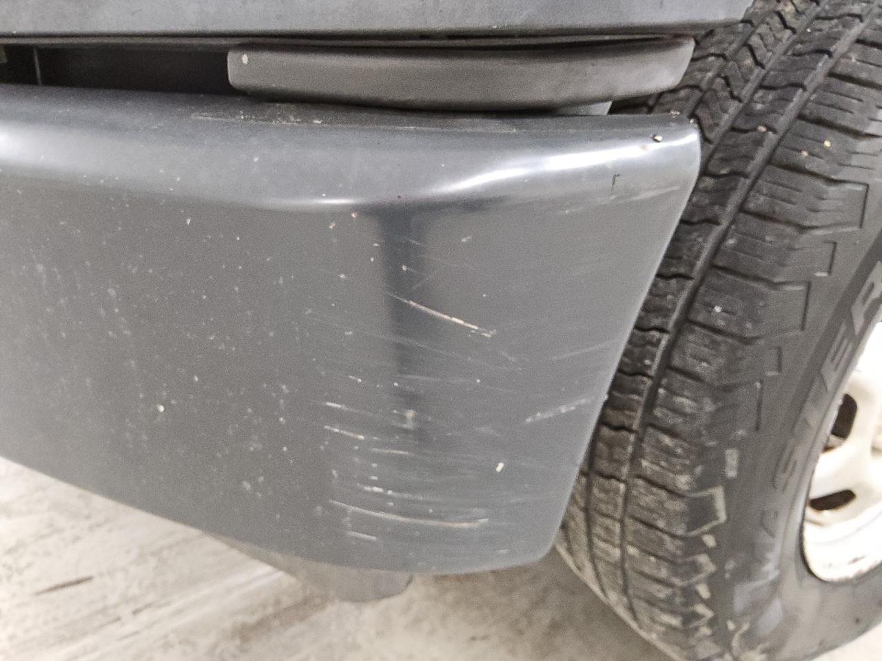 2015 Ford F150 White vin: 1FTMF1C85FKD17440 Damage: Front Metal Bumper Painted, Heavy Scratch, 4 To 5 Inches