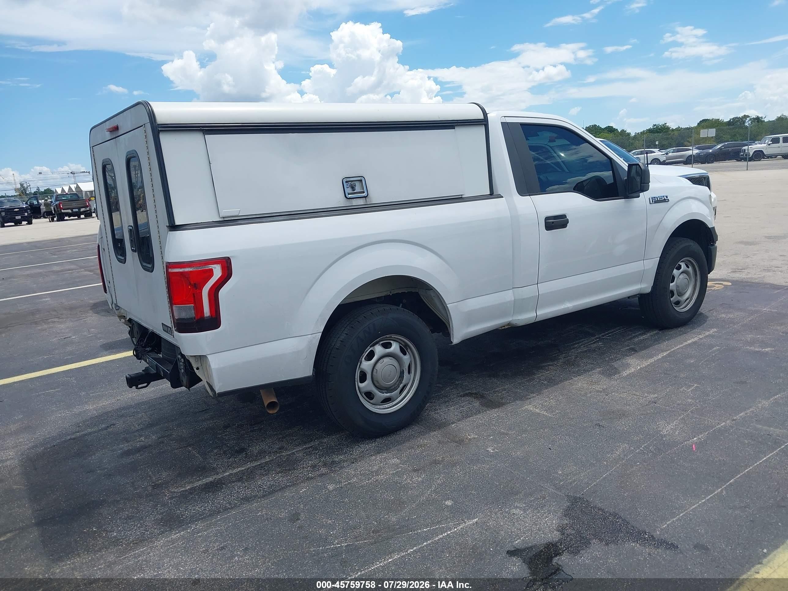 2015 Ford F-150 Xl White vin: 1FTMF1C85FKD18300