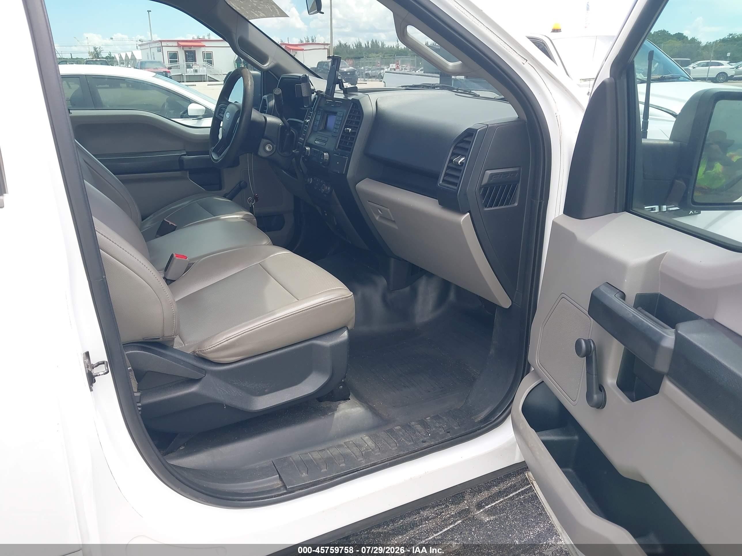 2015 Ford F-150 Xl White vin: 1FTMF1C85FKD18300