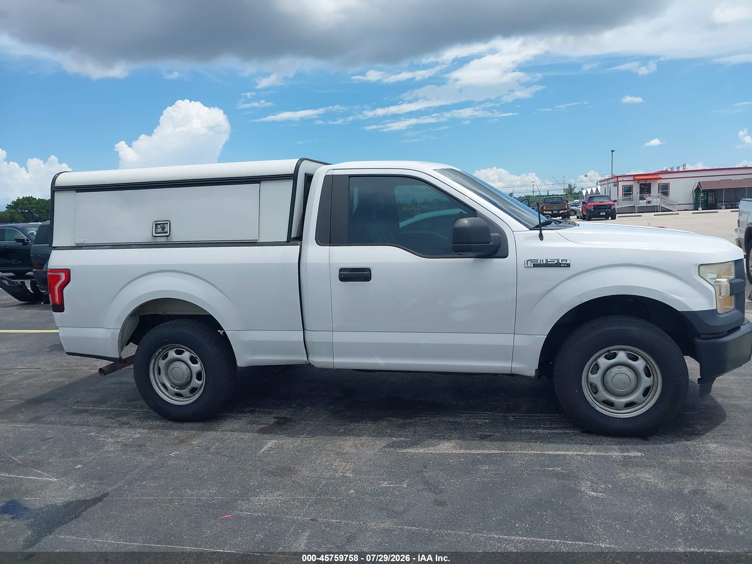 2015 Ford F-150 Xl White vin: 1FTMF1C85FKD18300