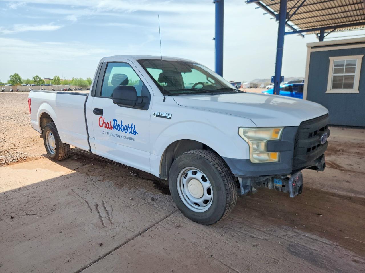 2015 Ford F150 White vin: 1FTMF1C88FKD30229