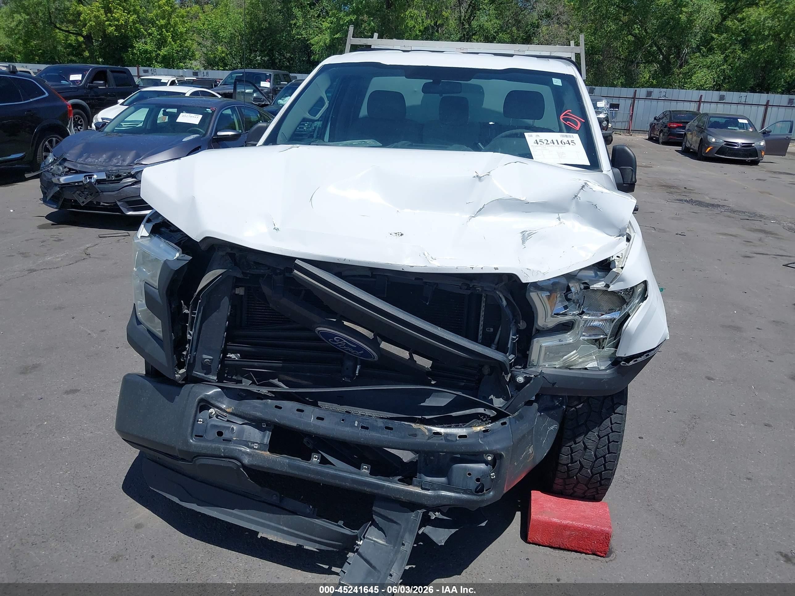 2015 Ford F-150 Xl White vin: 1FTMF1C8XFKD80534
