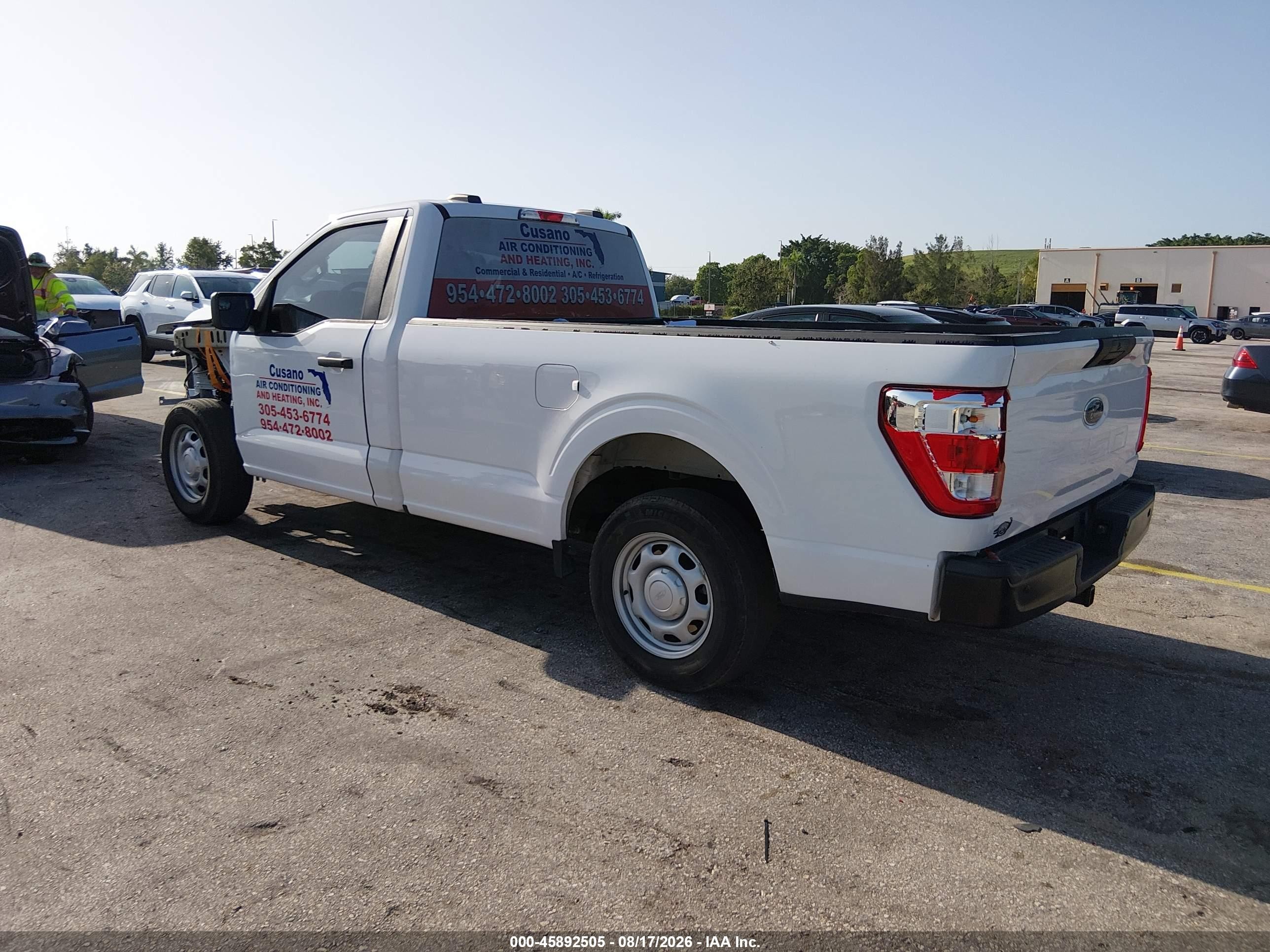 2022 Ford F-150 Xl White vin: 1FTMF1CB0NKE97176