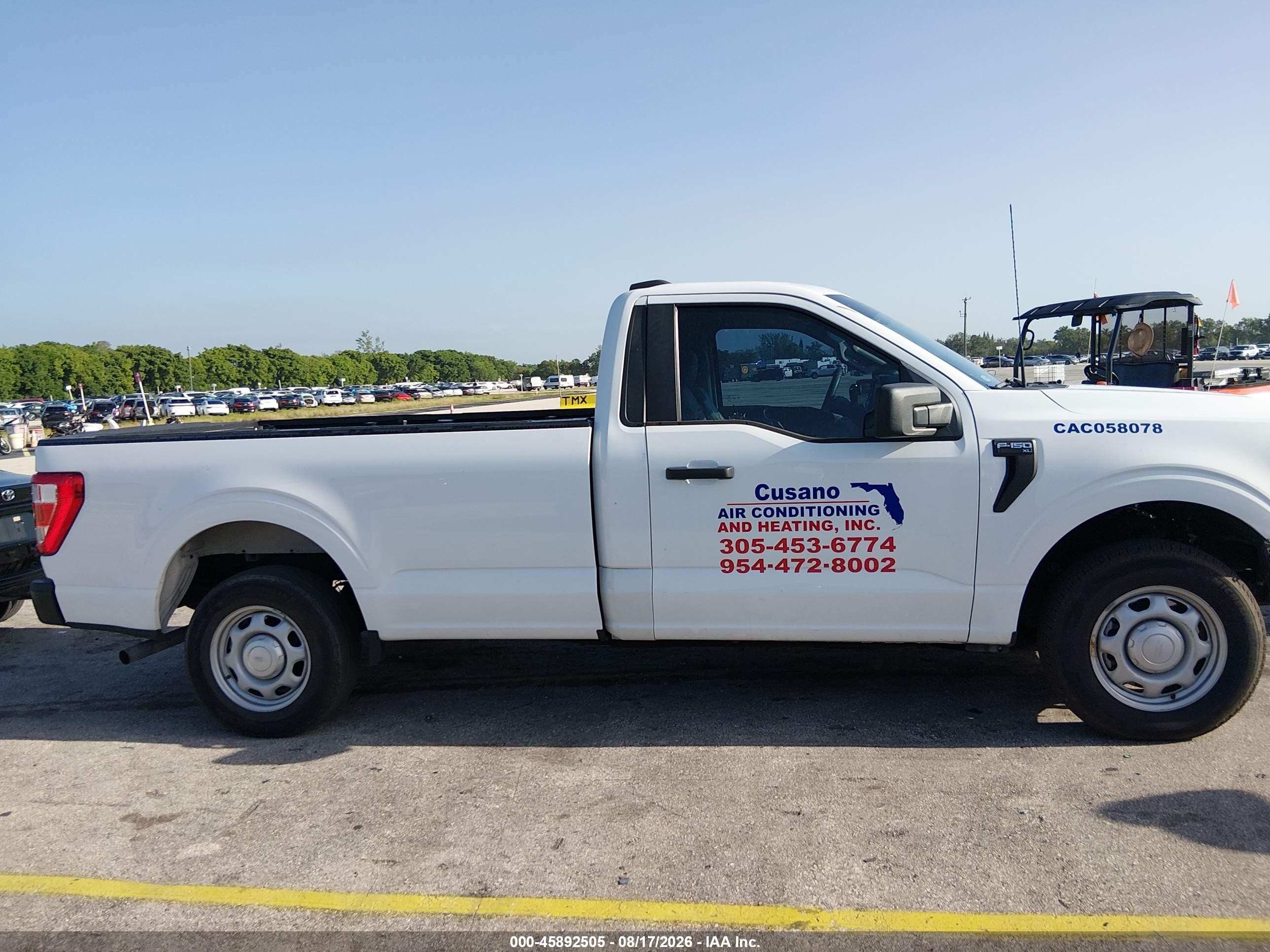 2022 Ford F-150 Xl White vin: 1FTMF1CB0NKE97176