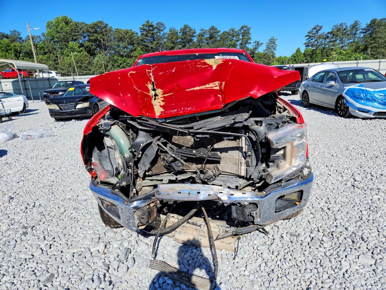 2020 Ford F150 Red vin: 1FTMF1CB5LKD92114