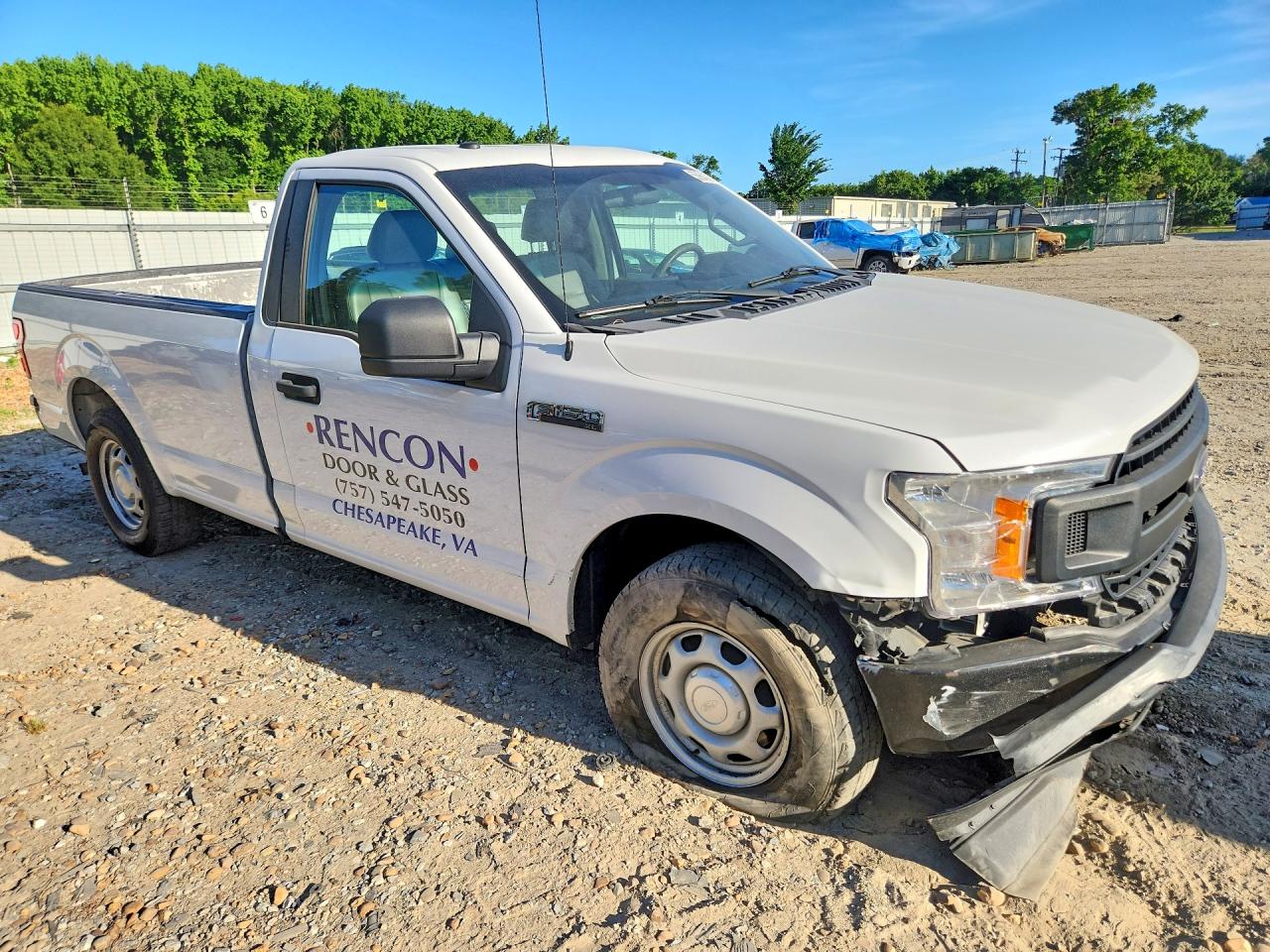 2018 Ford F150 White vin: 1FTMF1CB6JKD01073