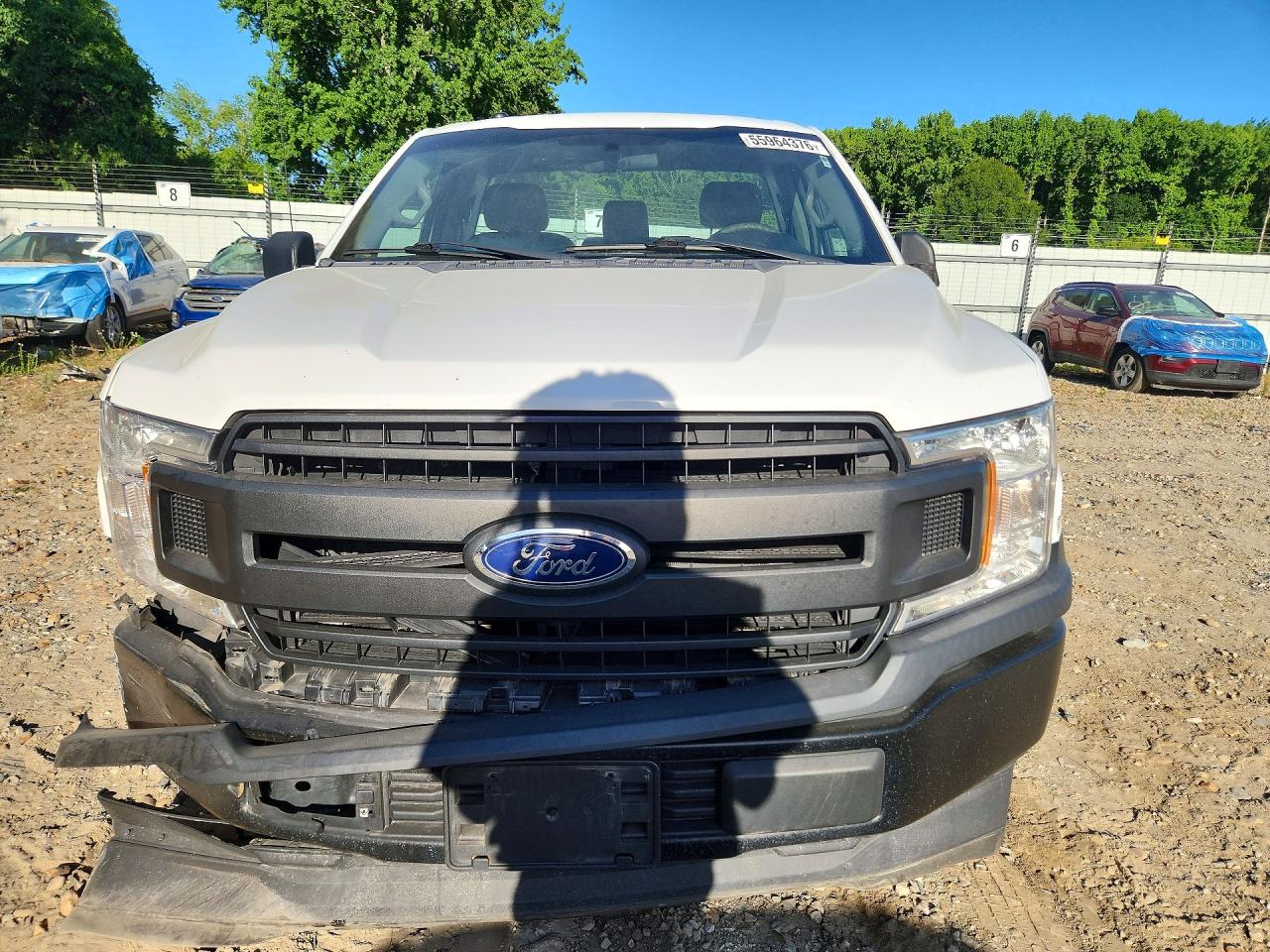 2018 Ford F150 White vin: 1FTMF1CB6JKD01073