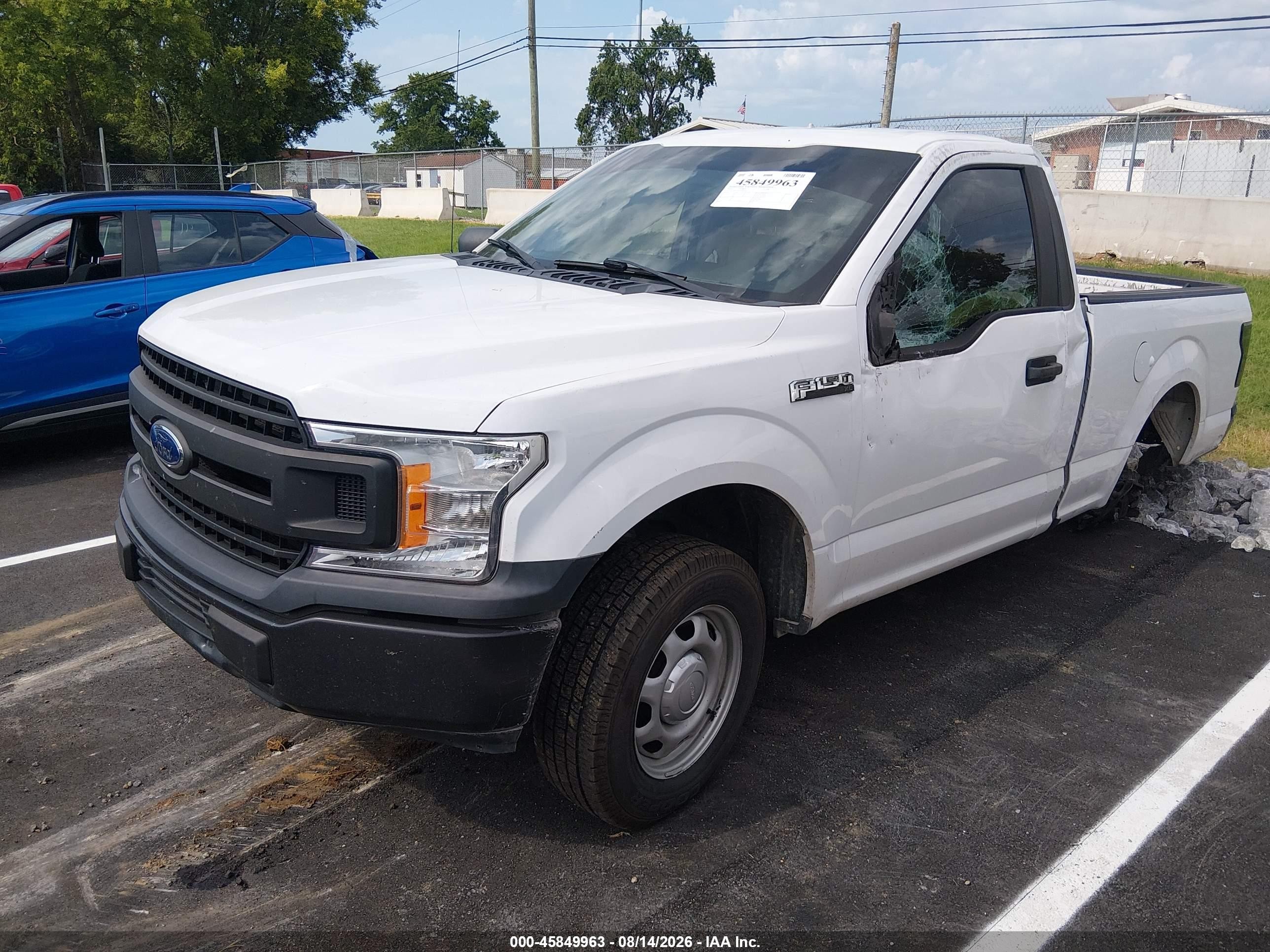 2018 Ford F-150 Xl White vin: 1FTMF1CBXJKF87123