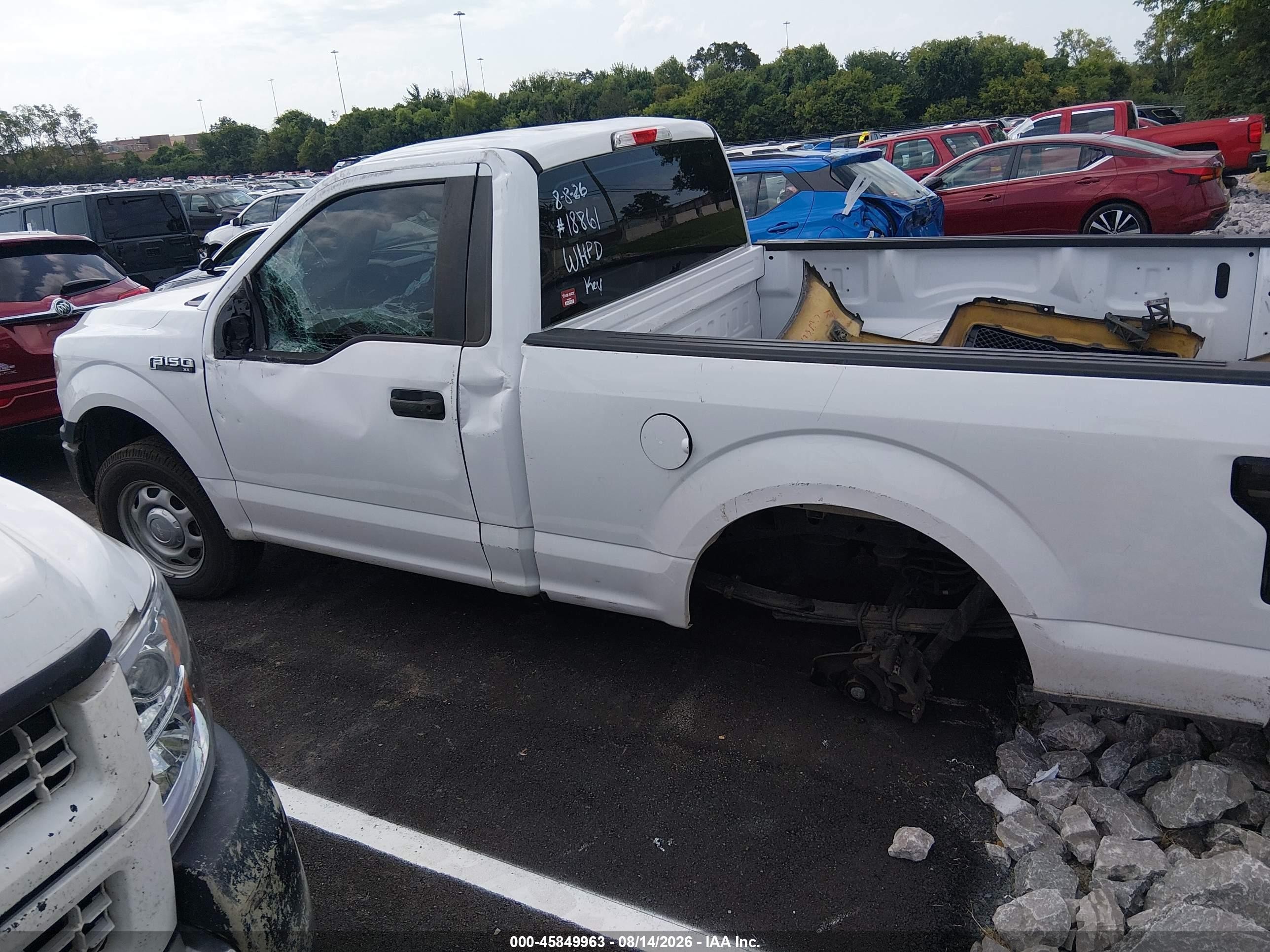2018 Ford F-150 Xl White vin: 1FTMF1CBXJKF87123