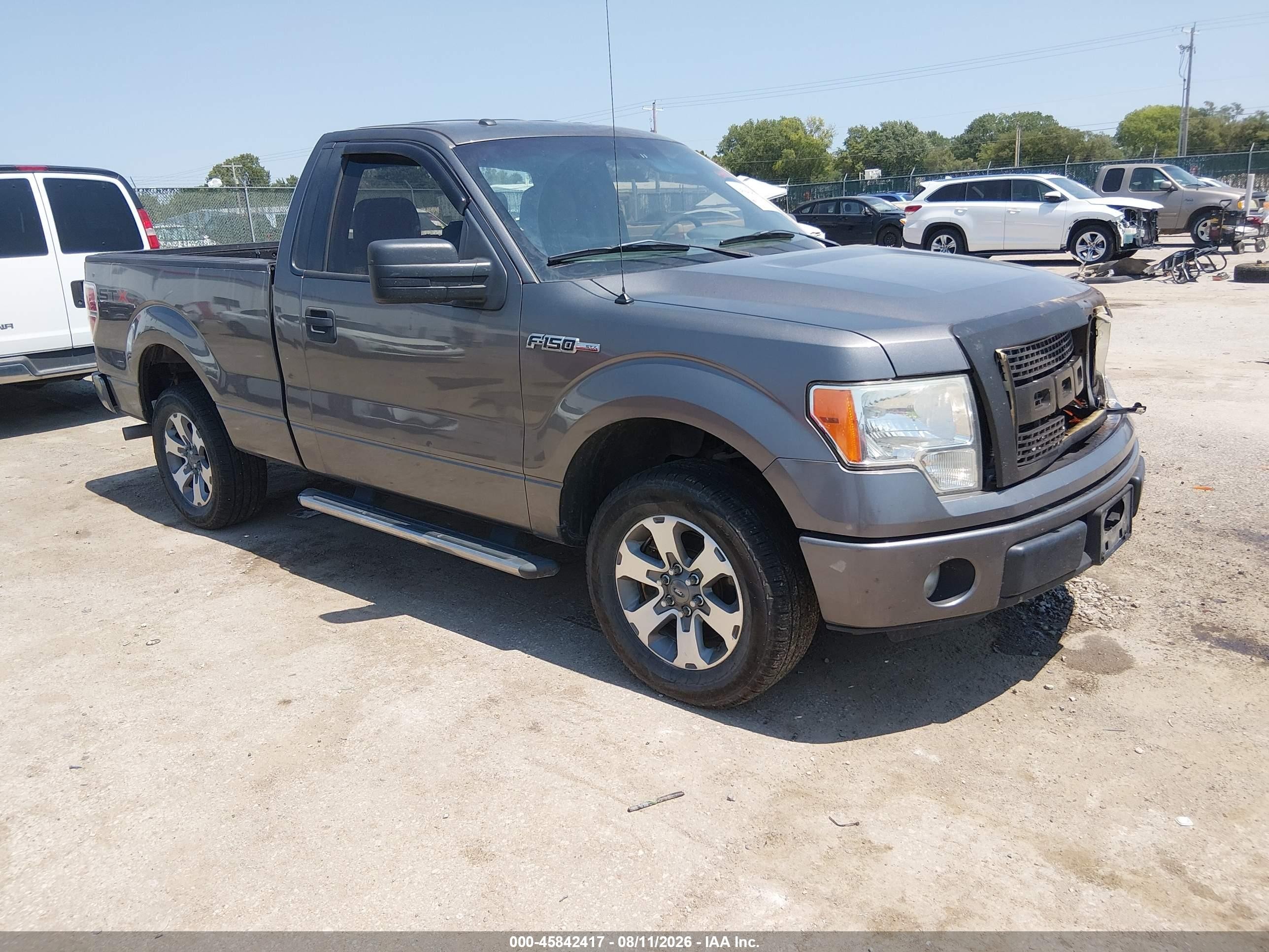 2013 Ford F-150 Stx Gray vin: 1FTMF1CF1DFA60166