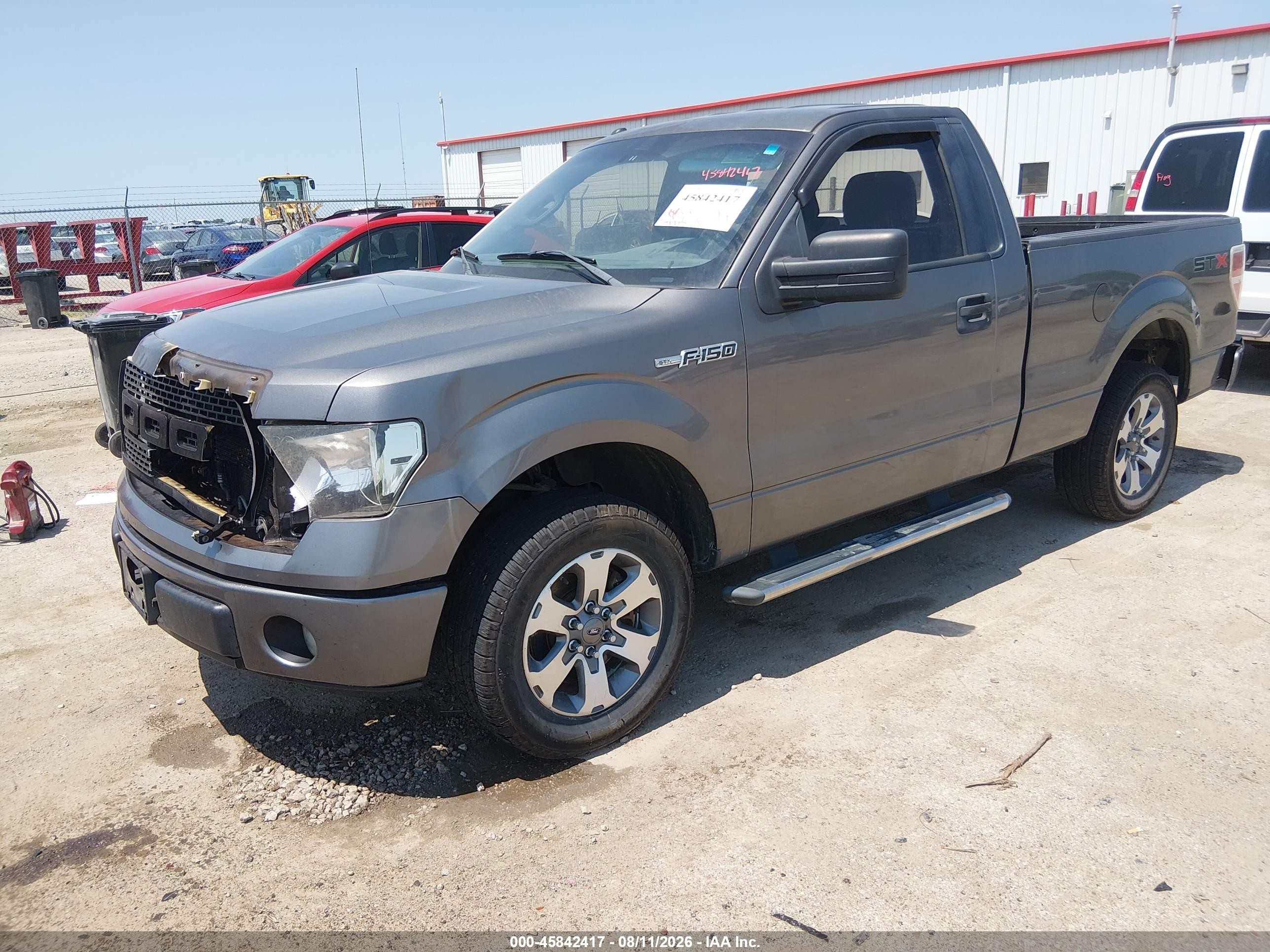 2013 Ford F-150 Stx Gray vin: 1FTMF1CF1DFA60166