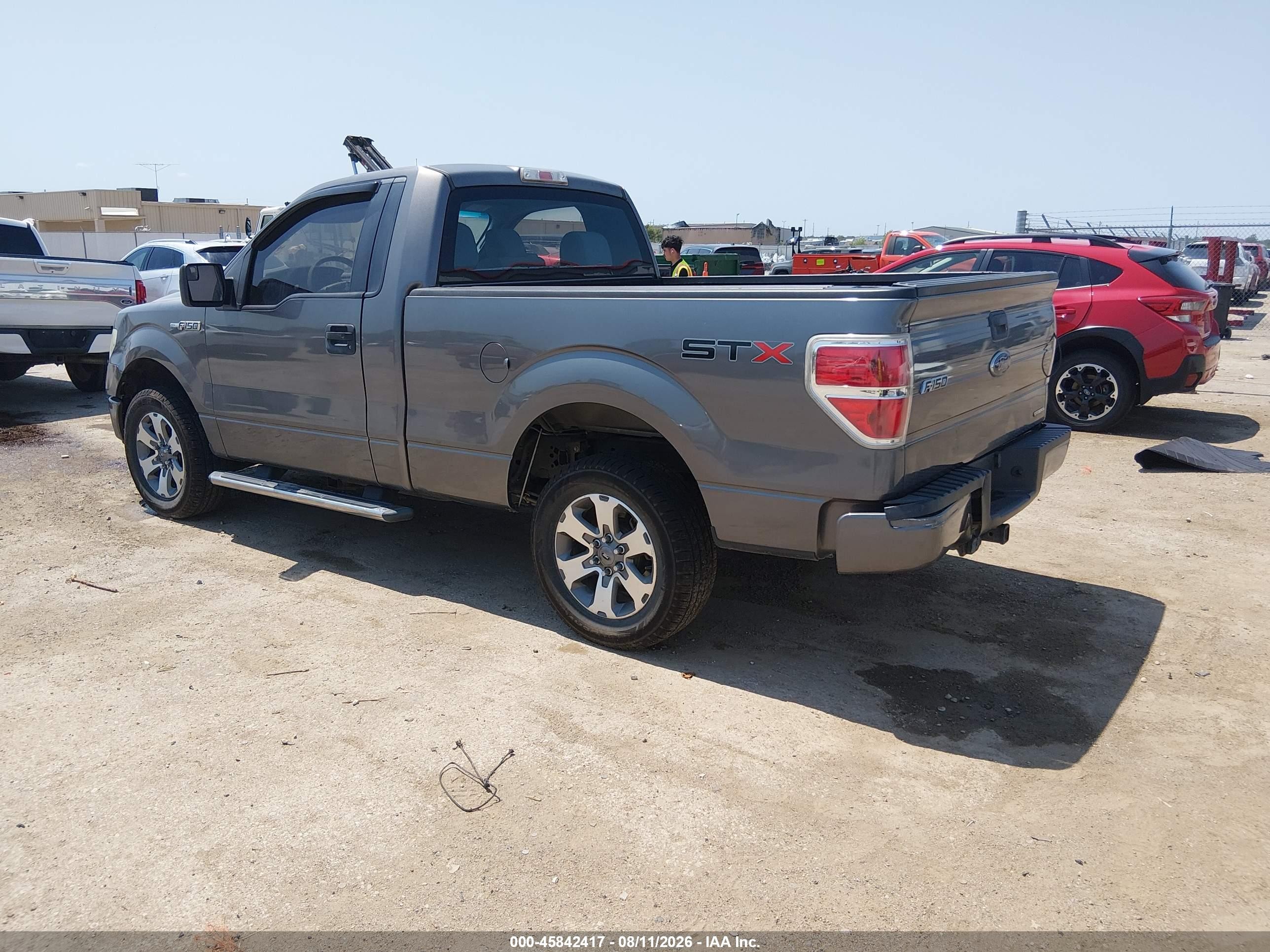 2013 Ford F-150 Stx Gray vin: 1FTMF1CF1DFA60166