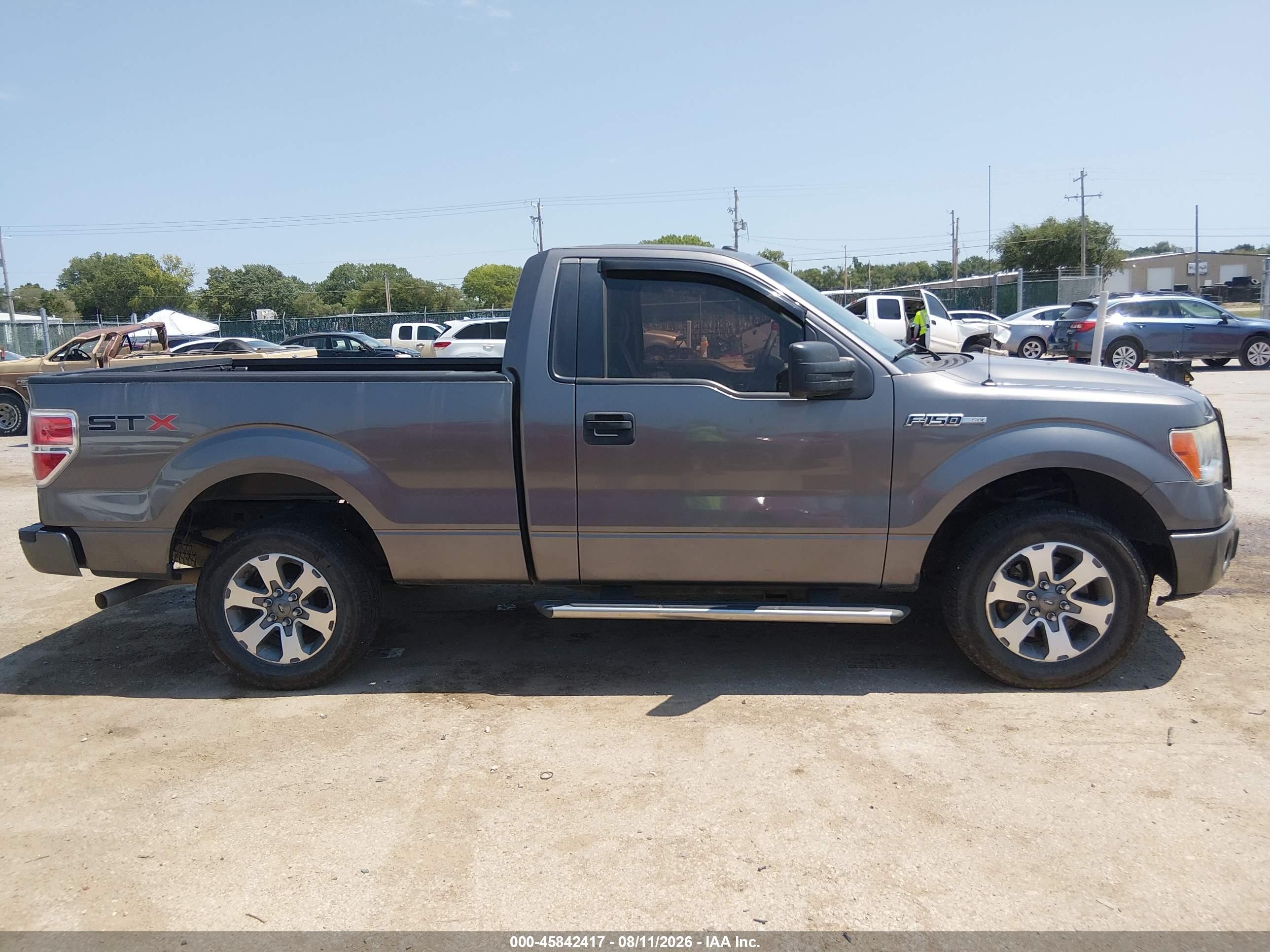 2013 Ford F-150 Stx Gray vin: 1FTMF1CF1DFA60166