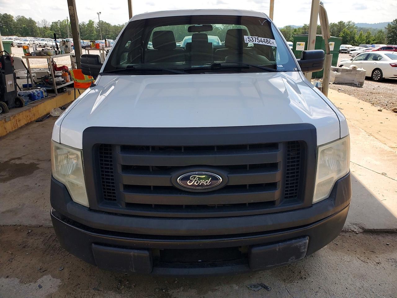 2012 Ford F150 White vin: 1FTMF1CF2CFB57259