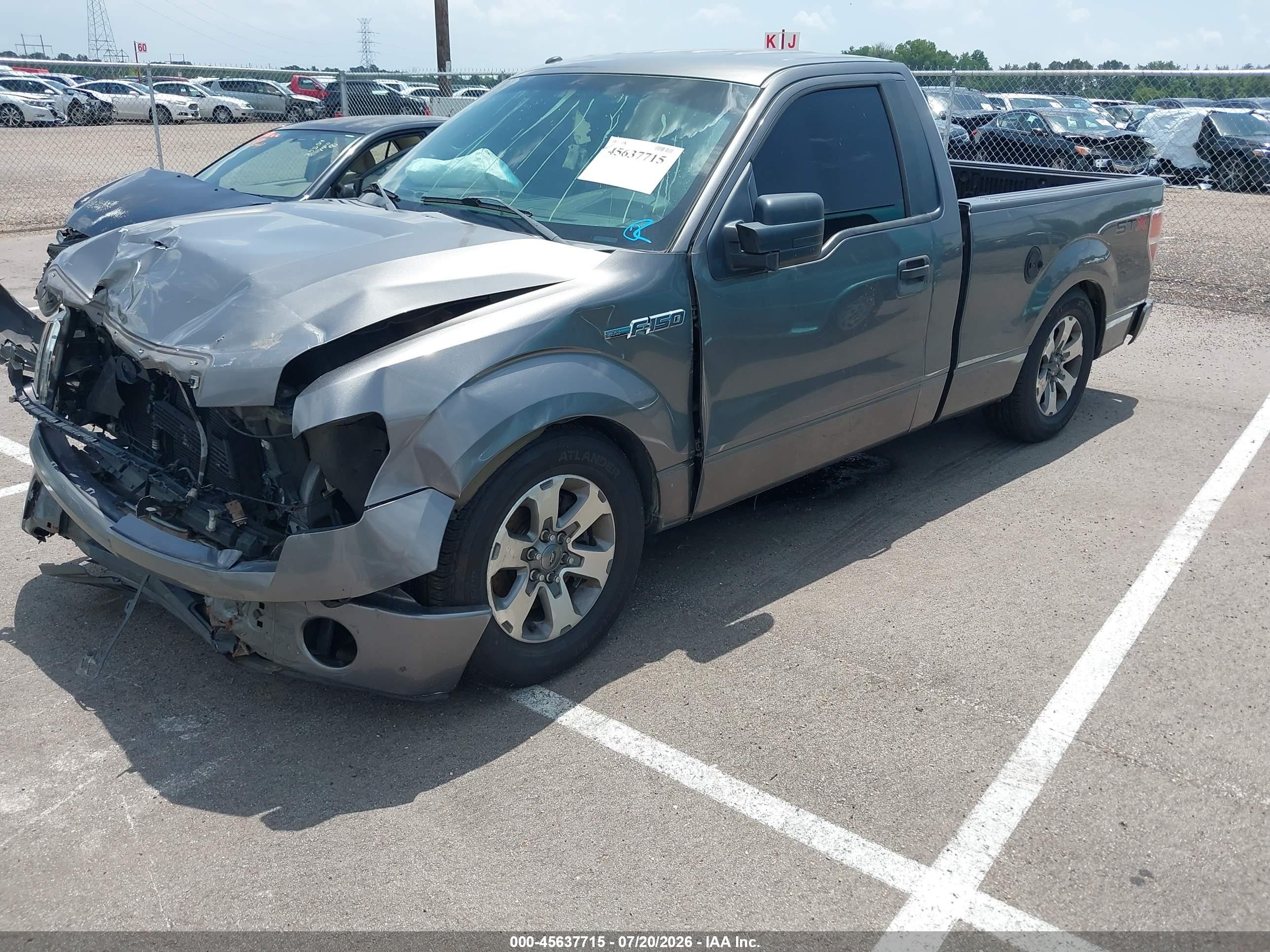 2013 Ford F-150 Stx Серый vin: 1FTMF1CF3DFA71766