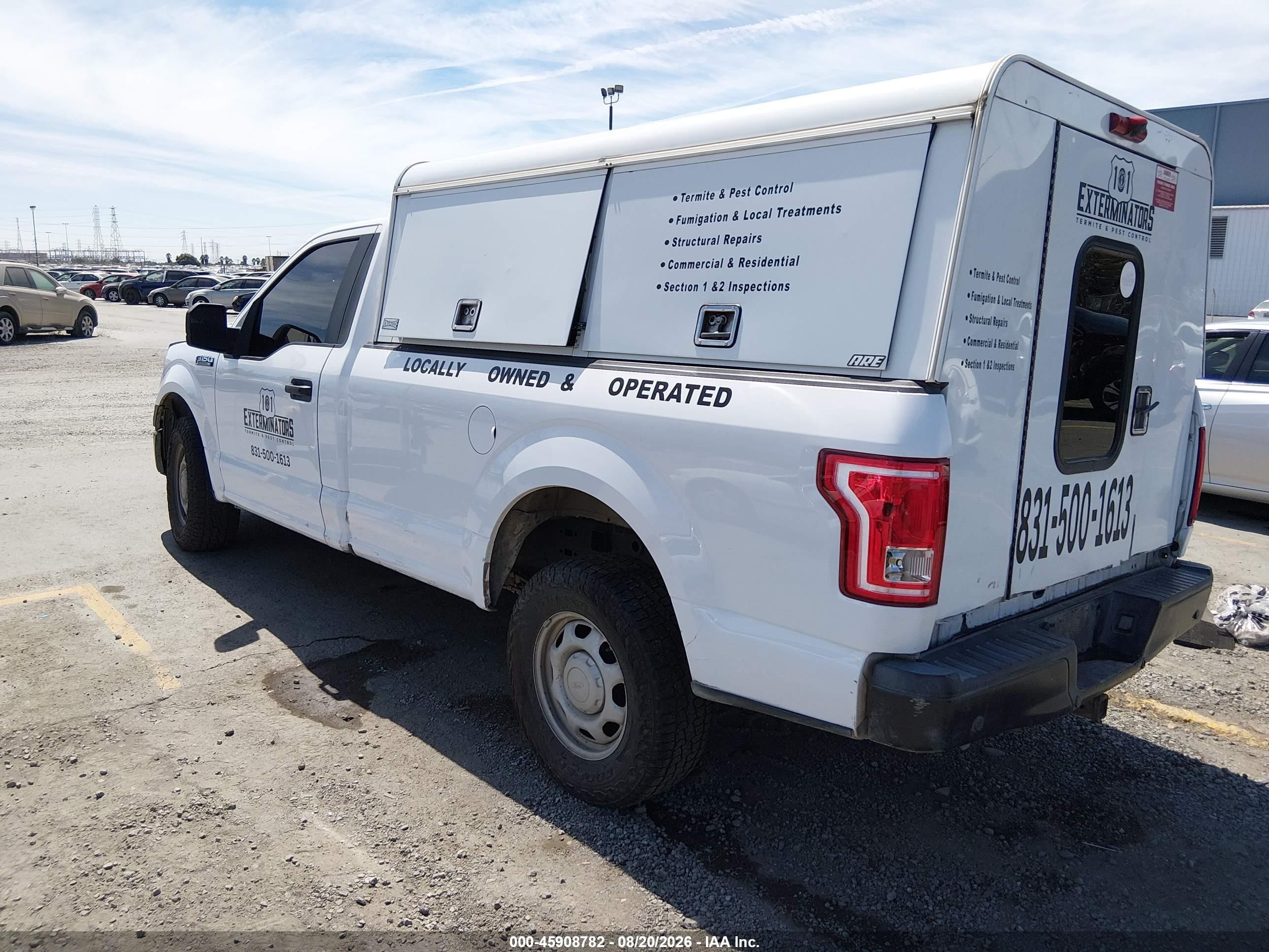 2016 Ford F-150 Xl White vin: 1FTMF1CF3GKD66698