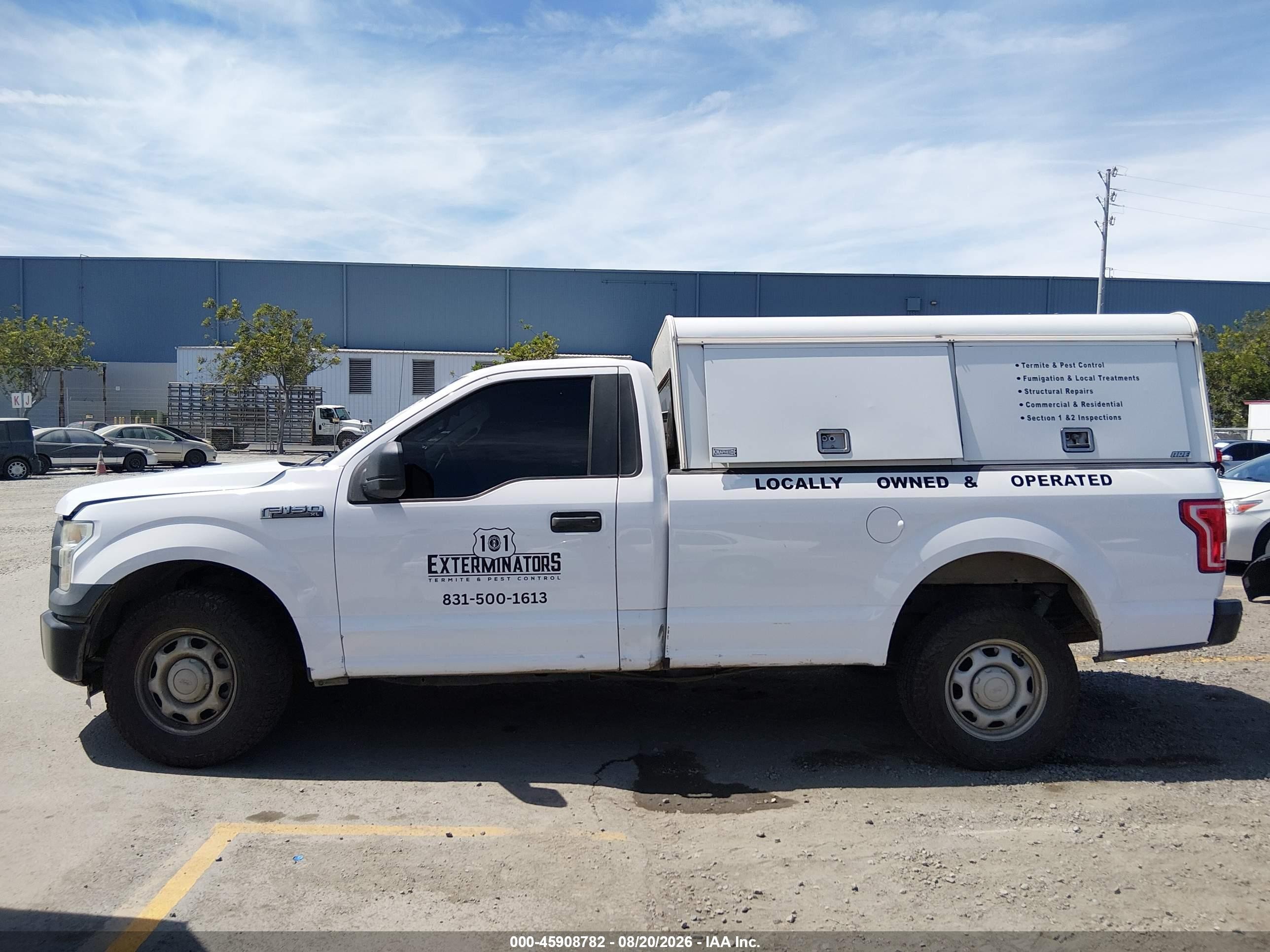 2016 Ford F-150 Xl White vin: 1FTMF1CF3GKD66698