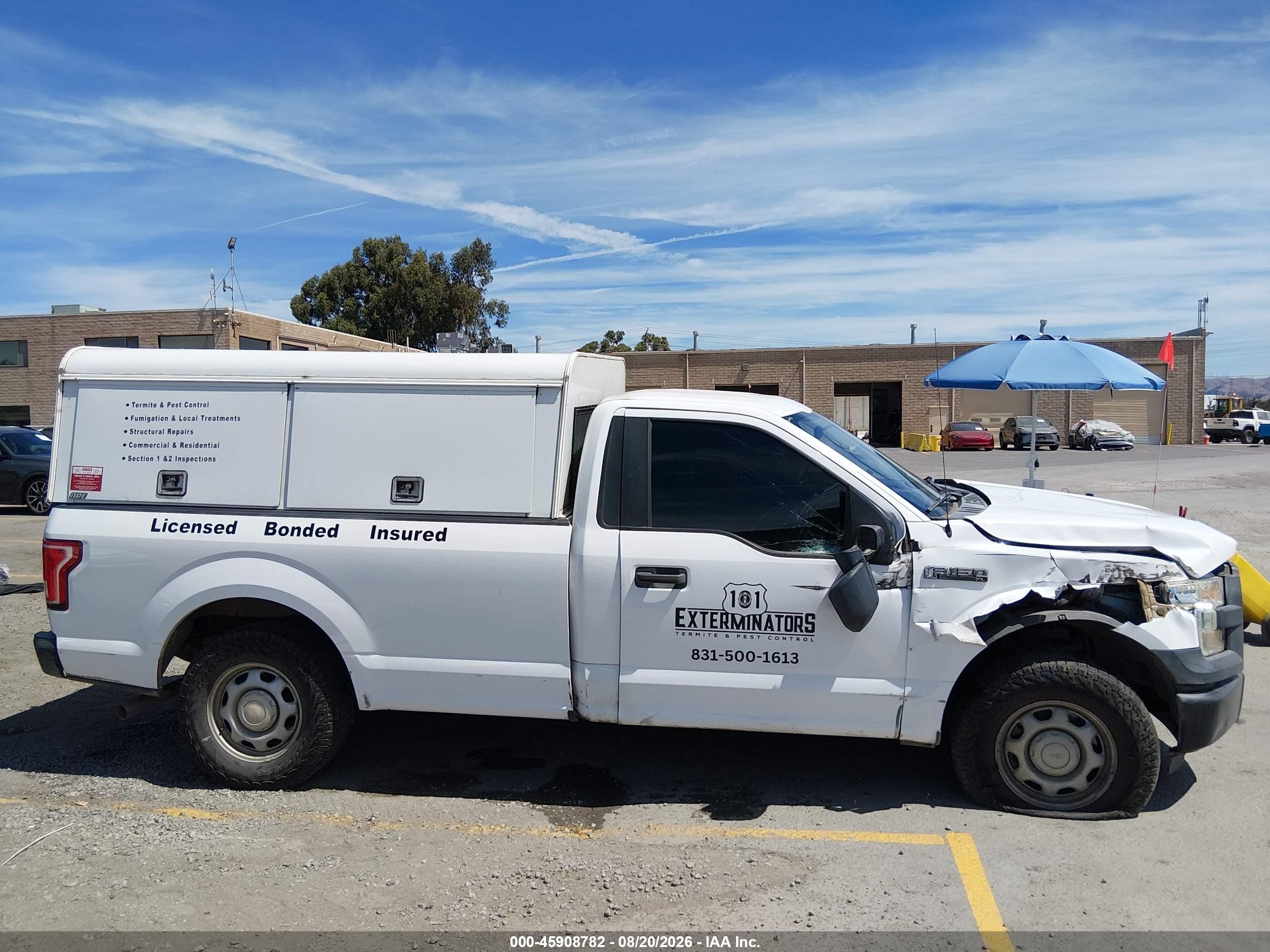 2016 Ford F-150 Xl White vin: 1FTMF1CF3GKD66698
