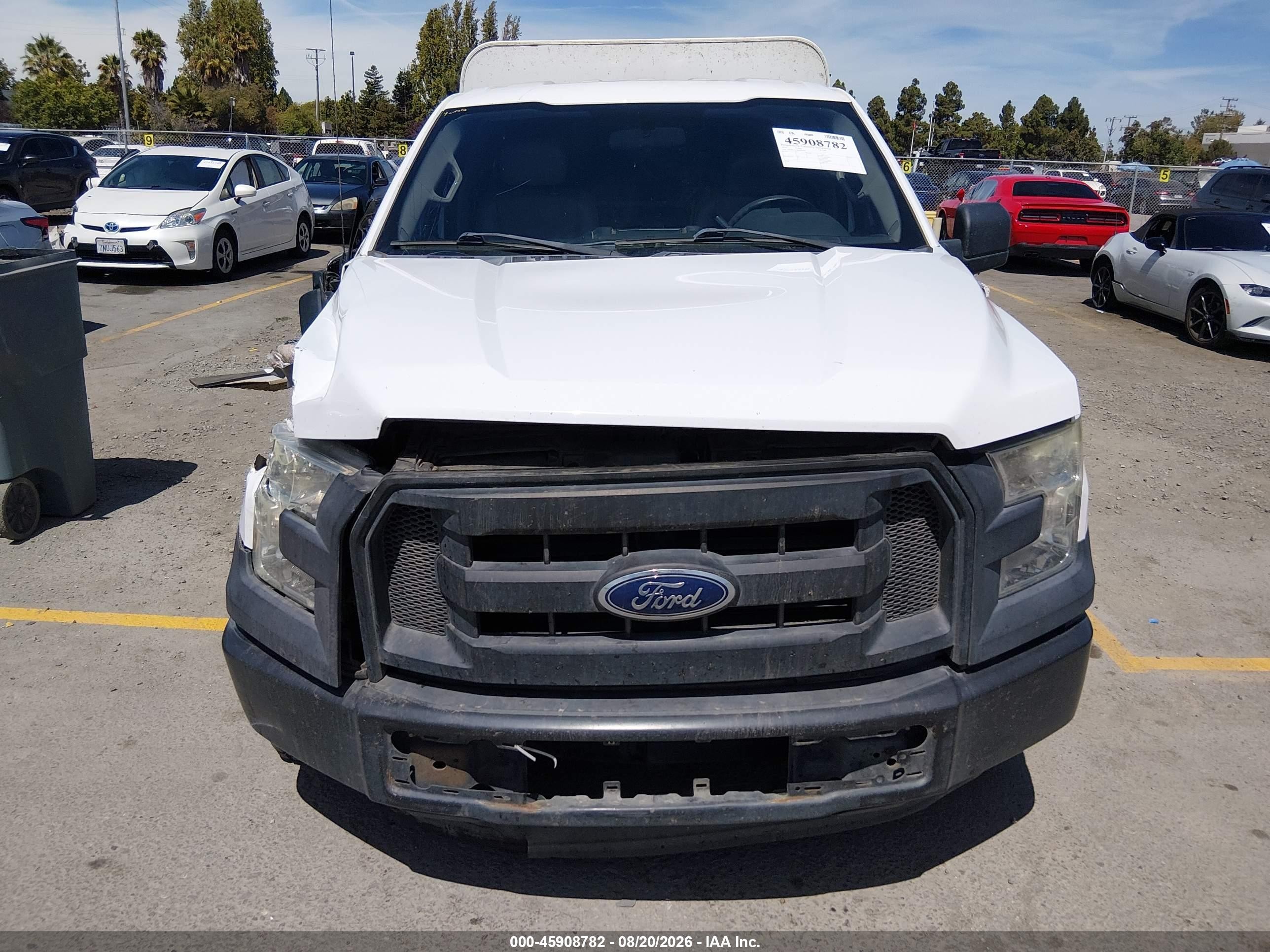 2016 Ford F-150 Xl White vin: 1FTMF1CF3GKD66698