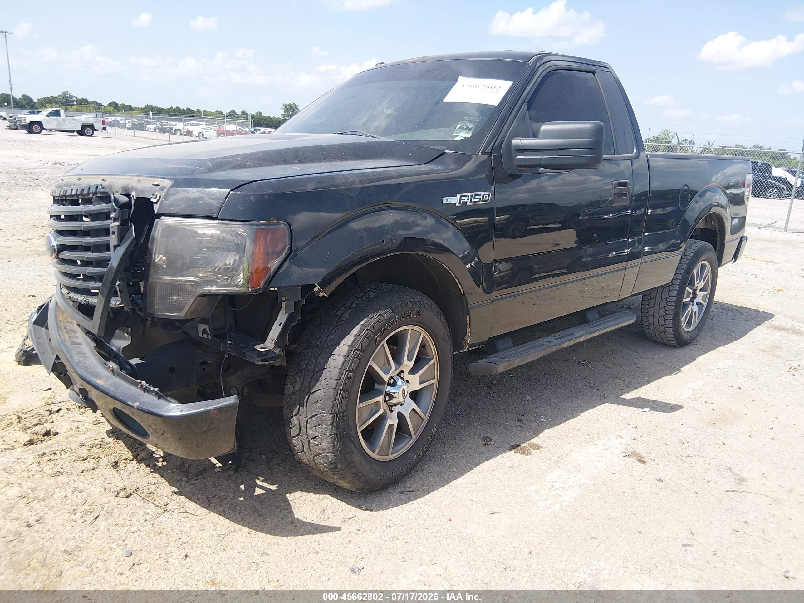 2014 Ford F-150 Stx Черный vin: 1FTMF1CF4EKG29293