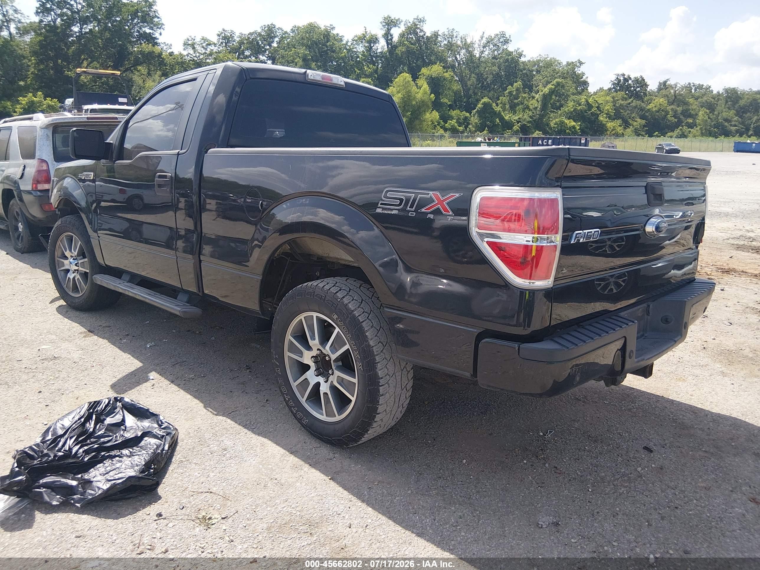 2014 Ford F-150 Stx Черный vin: 1FTMF1CF4EKG29293