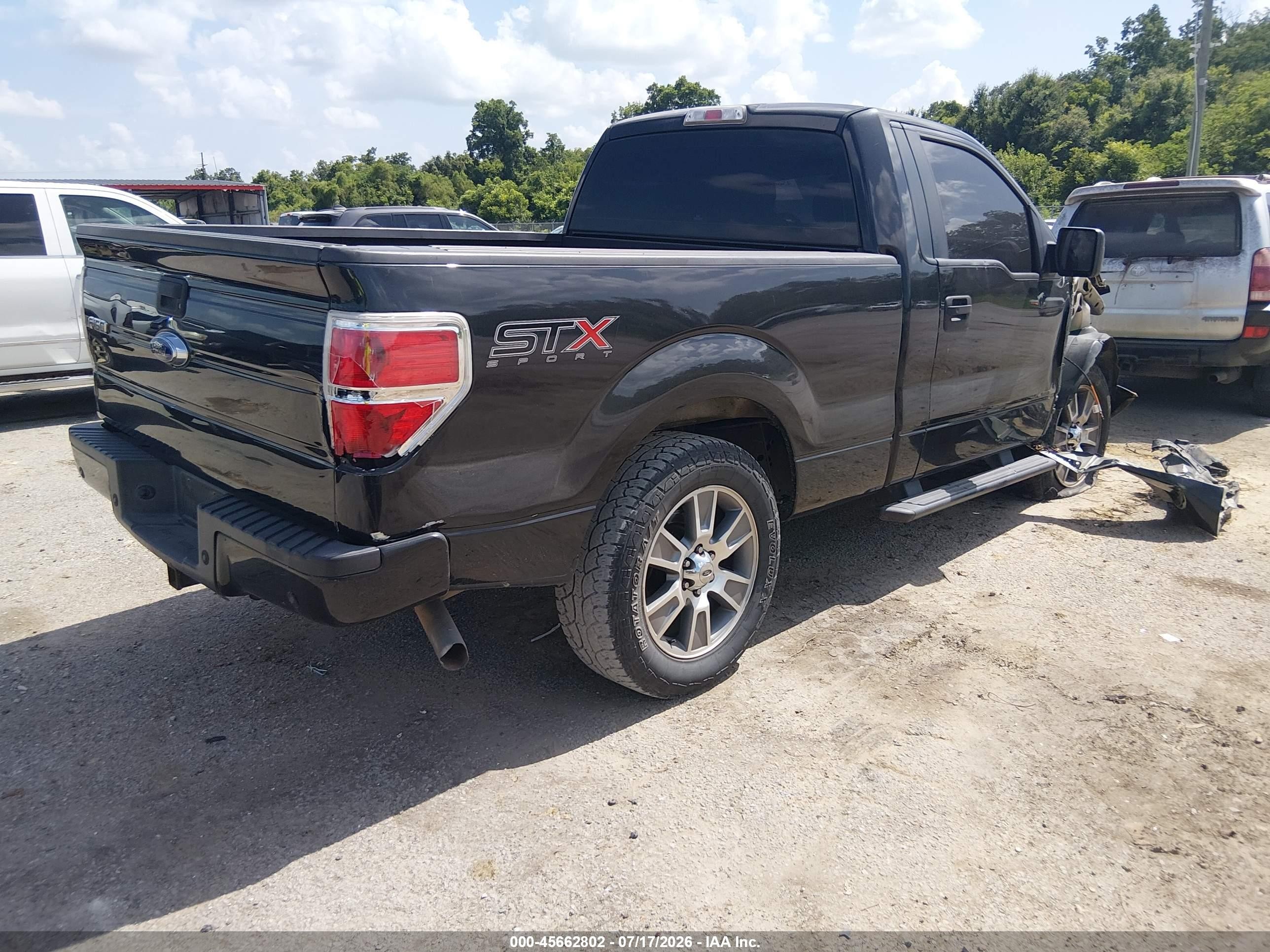 2014 Ford F-150 Stx Черный vin: 1FTMF1CF4EKG29293