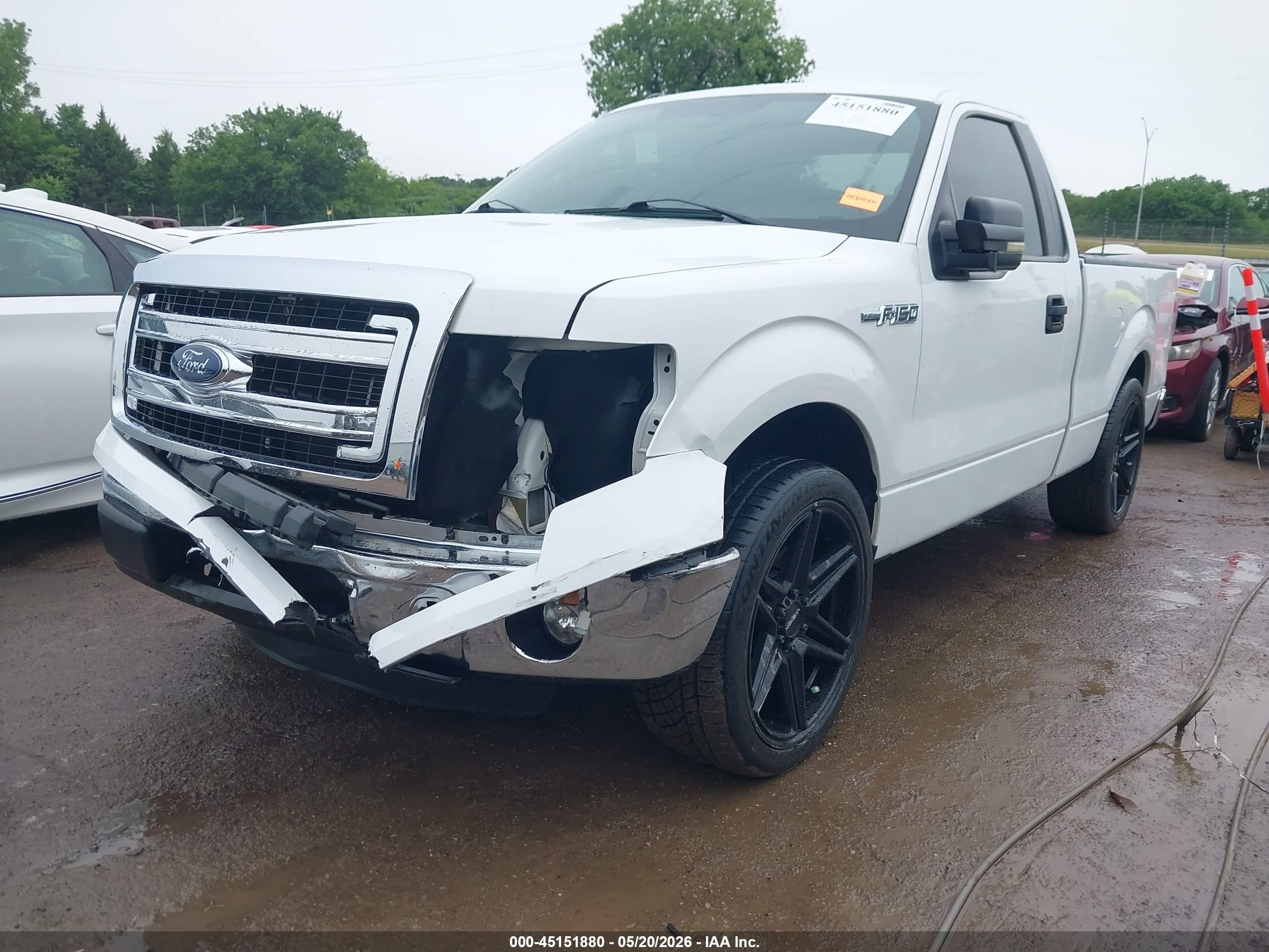 2014 Ford F-150 Xlt White vin: 1FTMF1CF5EFA47213