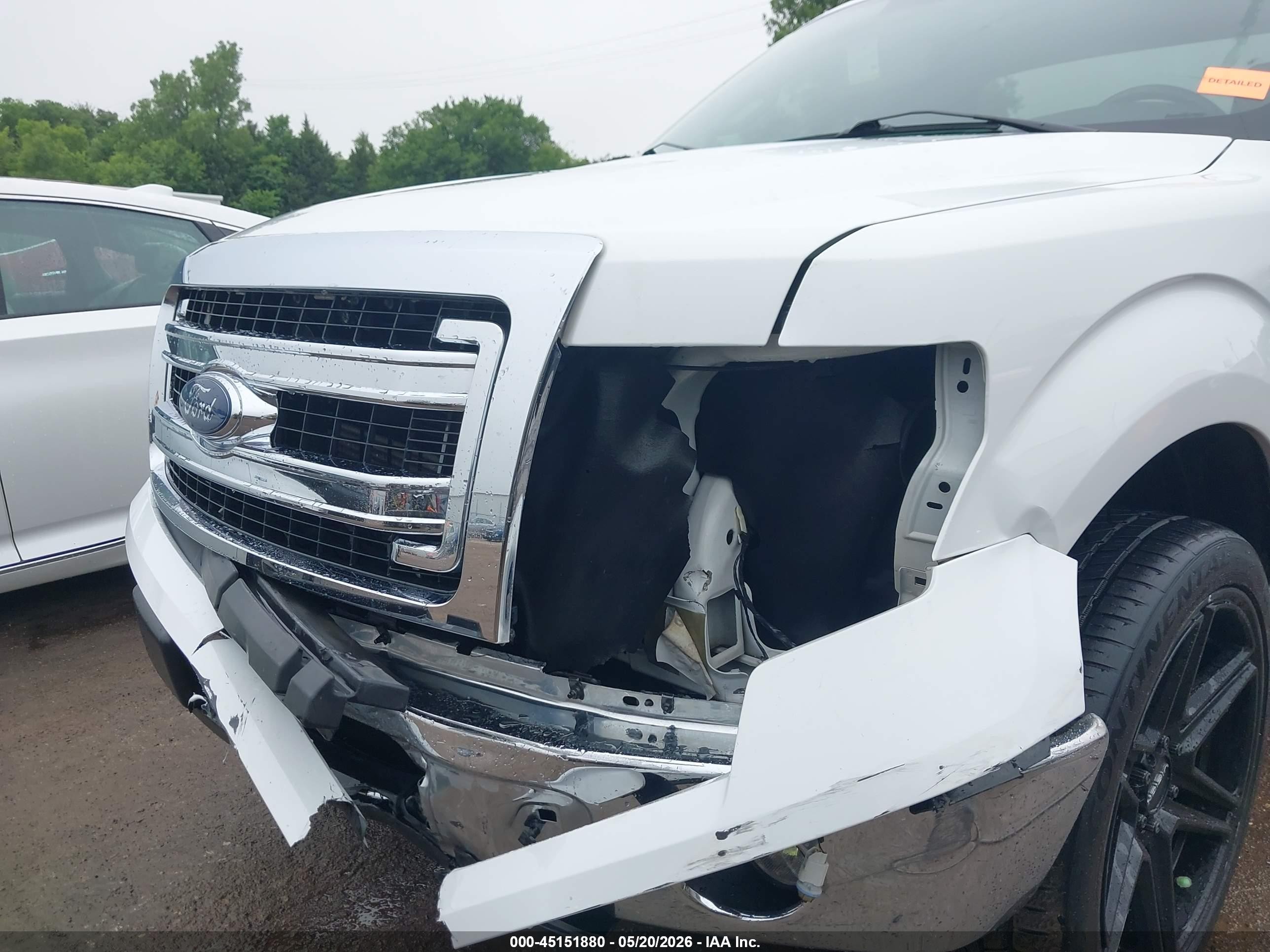 2014 Ford F-150 Xlt White vin: 1FTMF1CF5EFA47213