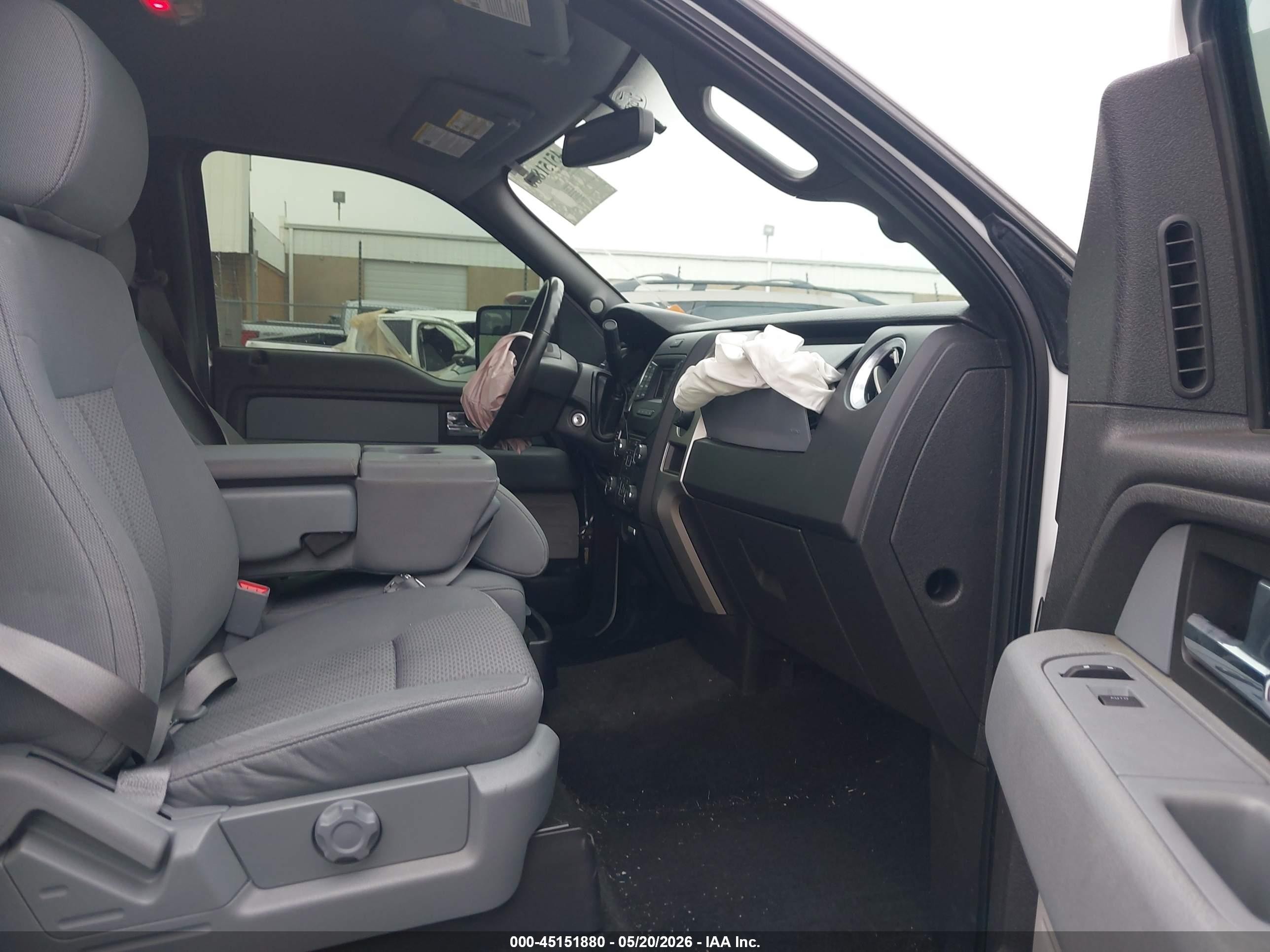2014 Ford F-150 Xlt White vin: 1FTMF1CF5EFA47213