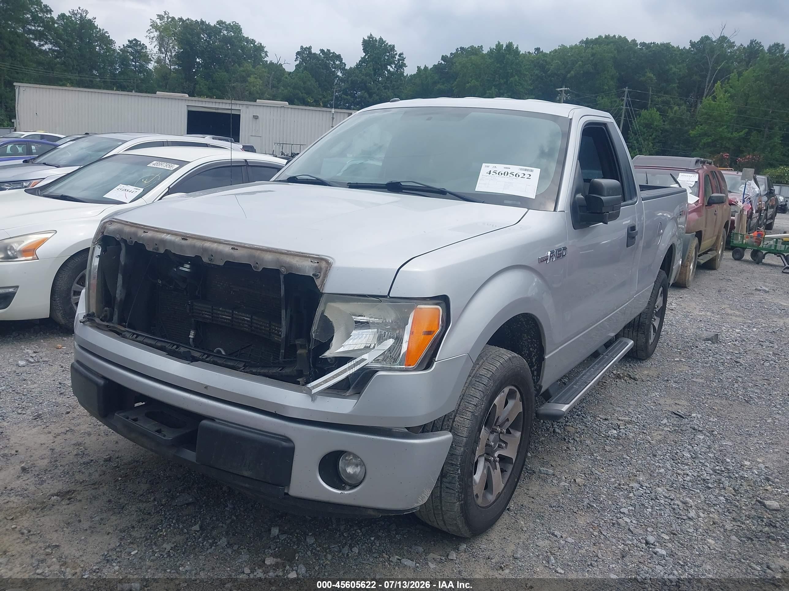 2013 Ford F-150 Stx Silver vin: 1FTMF1CF8DKG39369