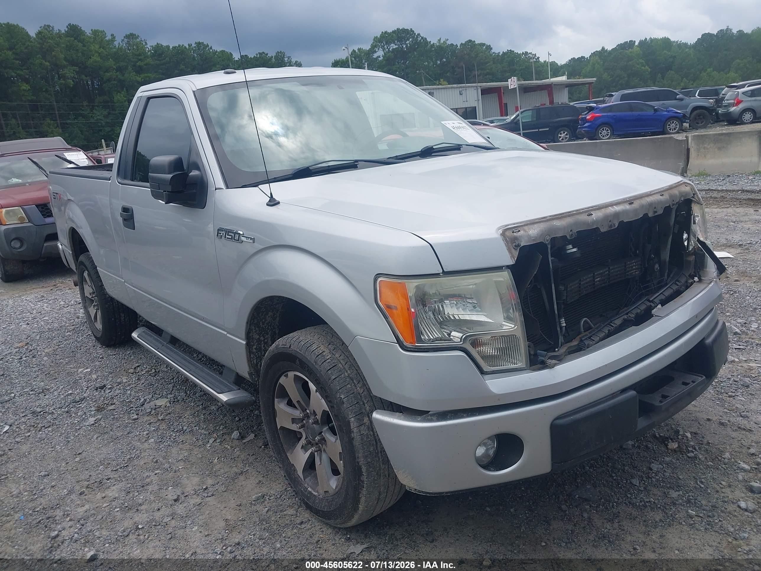 2013 Ford F-150 Stx Silver vin: 1FTMF1CF8DKG39369