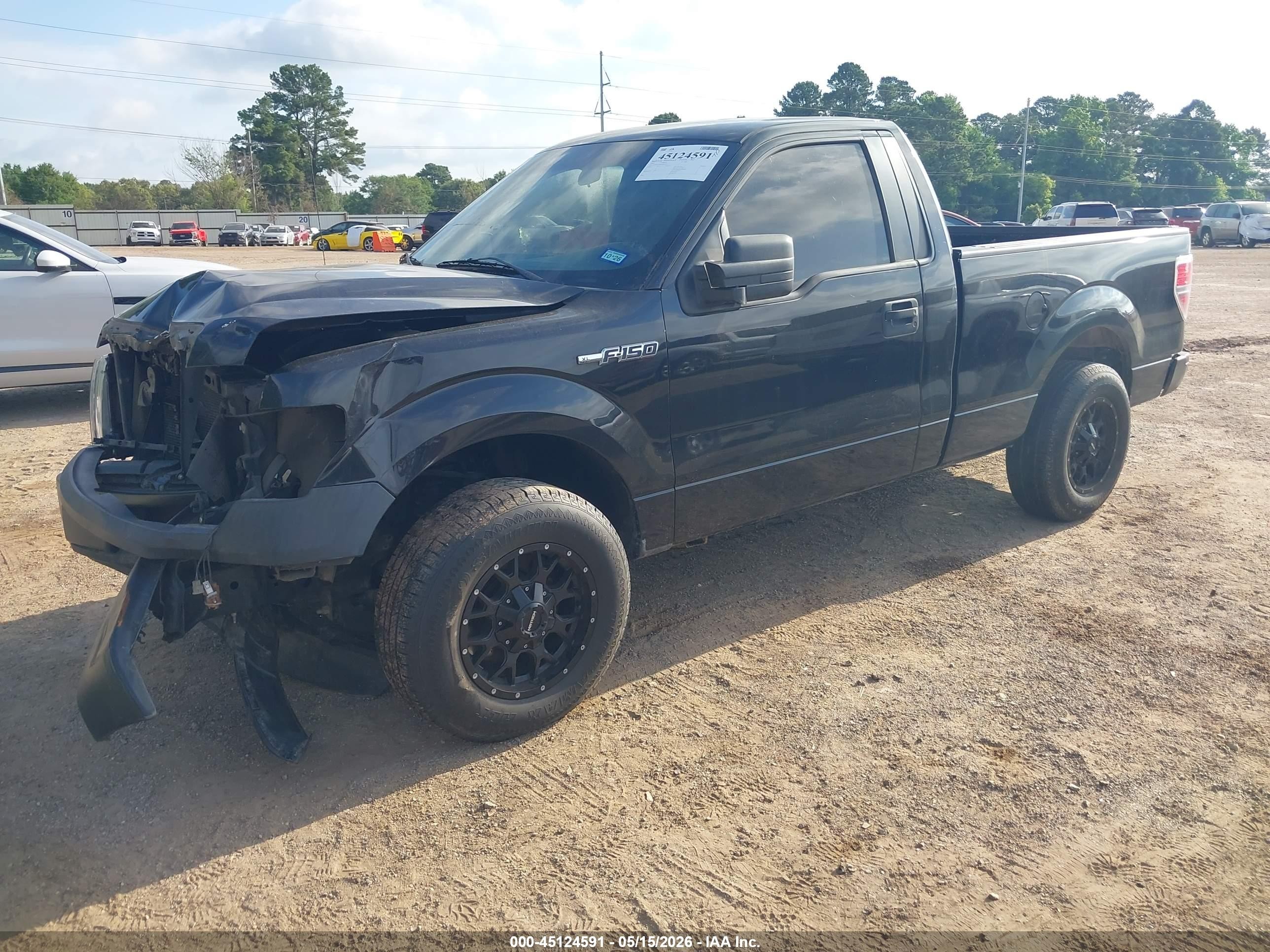 2012 Ford F-150 Xl Black vin: 1FTMF1CM0CFB13257