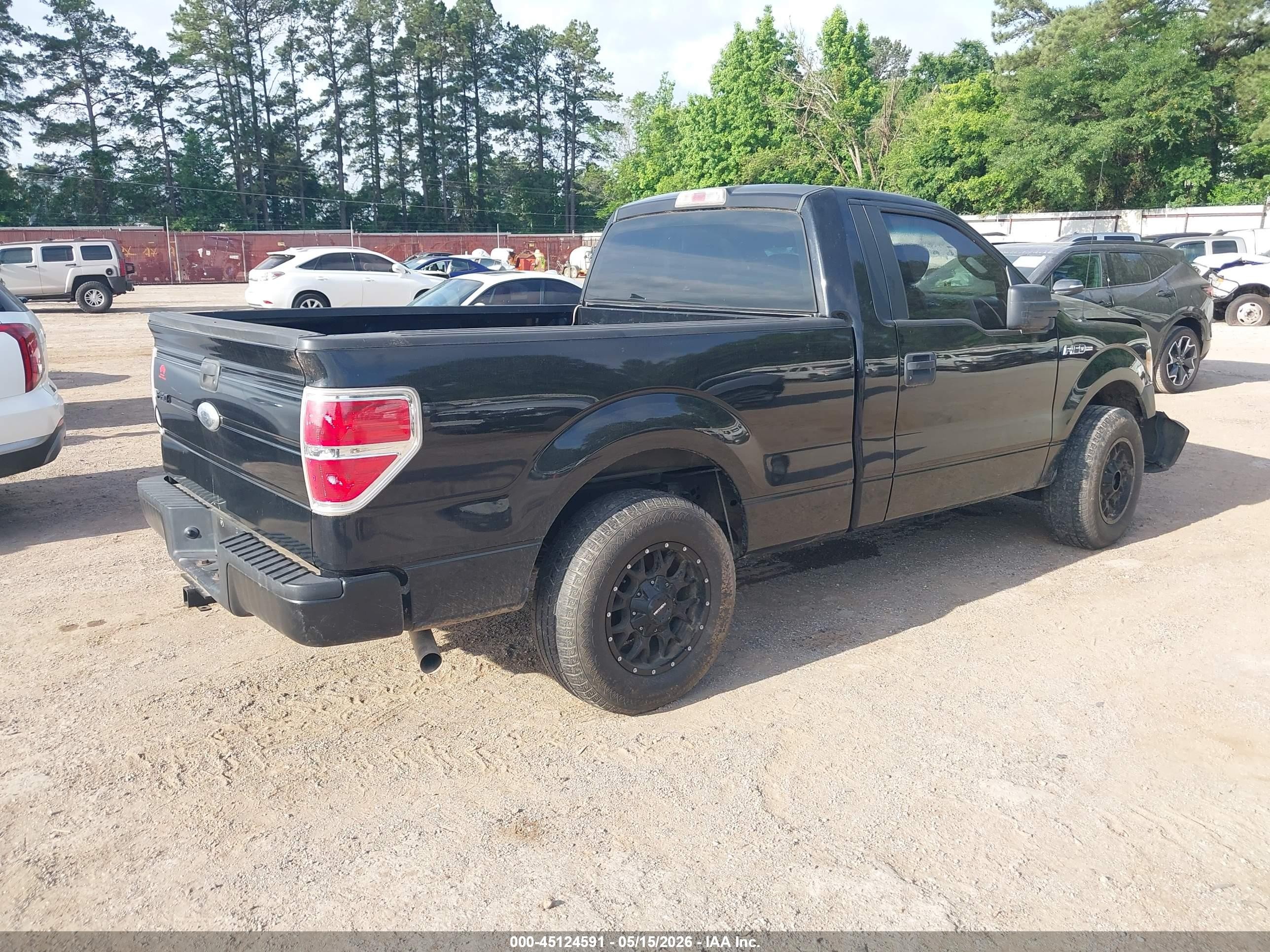 2012 Ford F-150 Xl Black vin: 1FTMF1CM0CFB13257