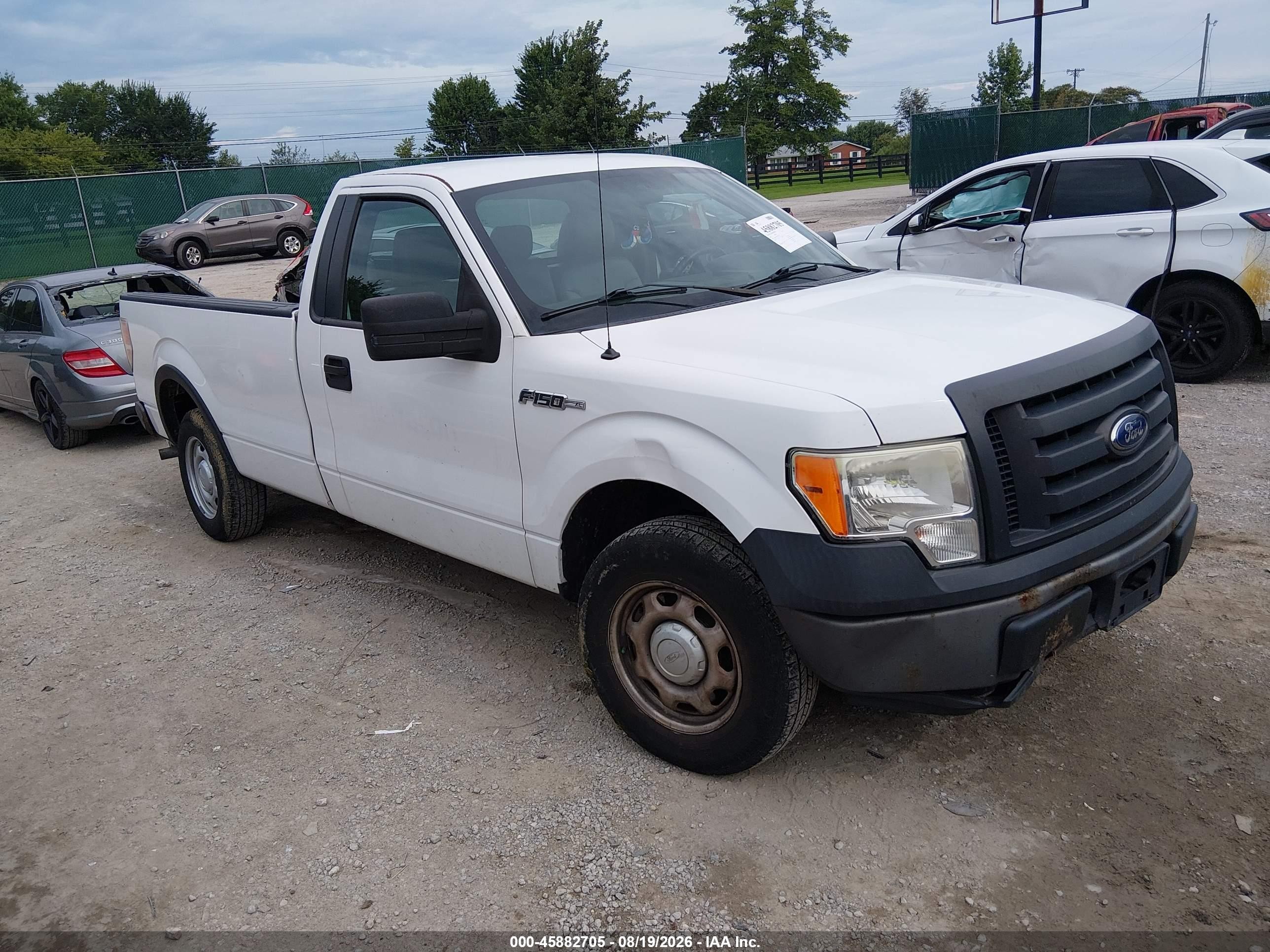 2012 Ford F-150 Xl White vin: 1FTMF1CM0CKE37350