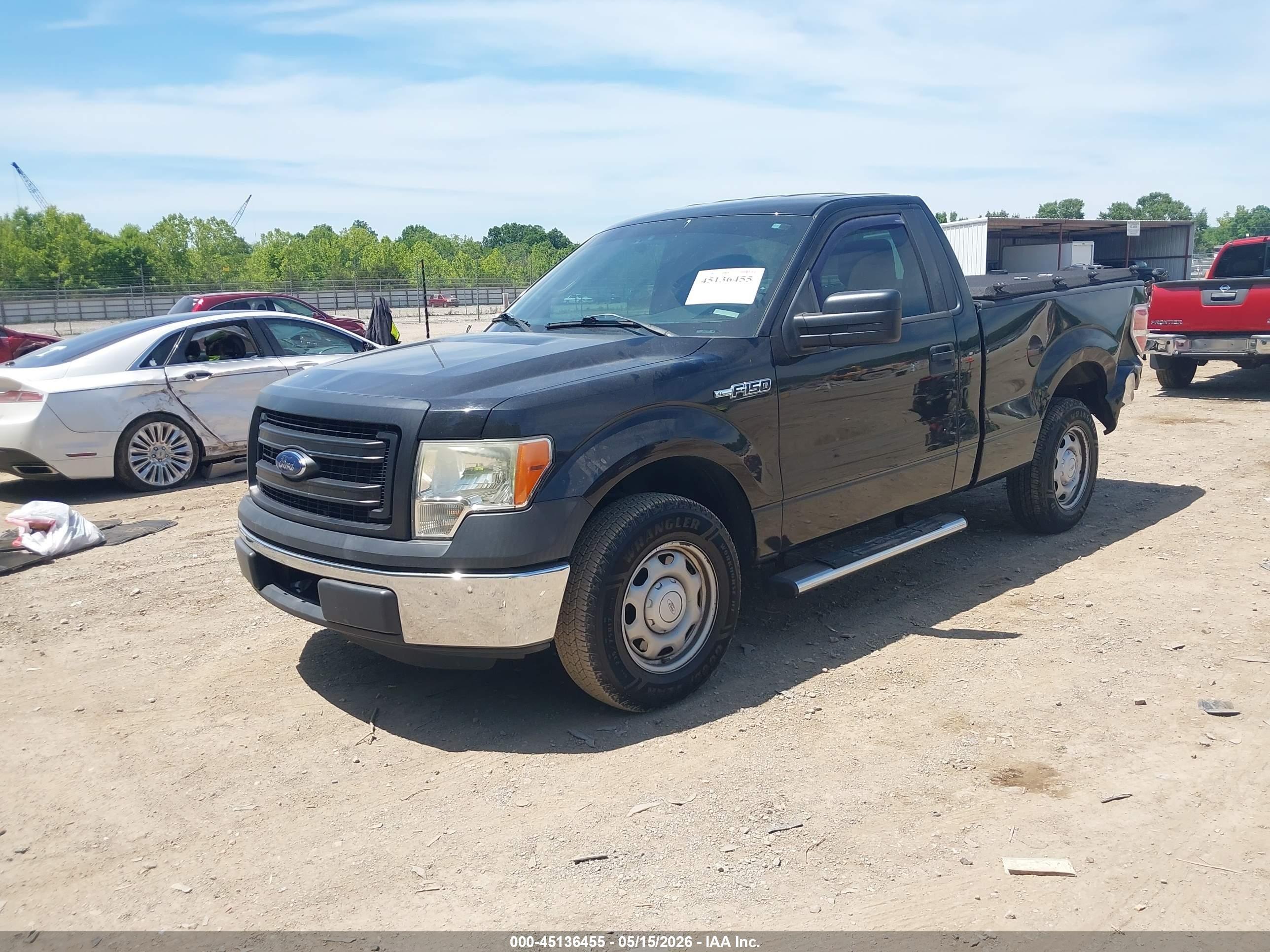 2013 Ford F-150 Xl Black vin: 1FTMF1CM0DFD30485