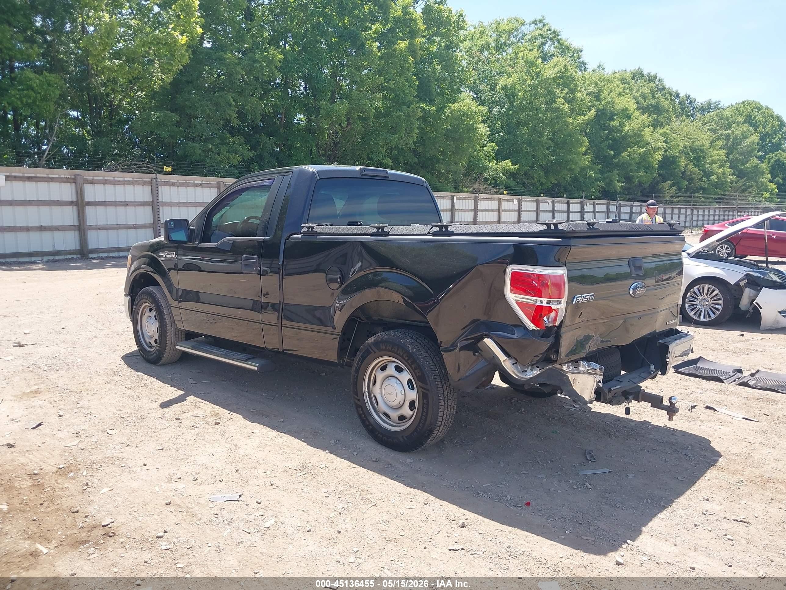 2013 Ford F-150 Xl Black vin: 1FTMF1CM0DFD30485