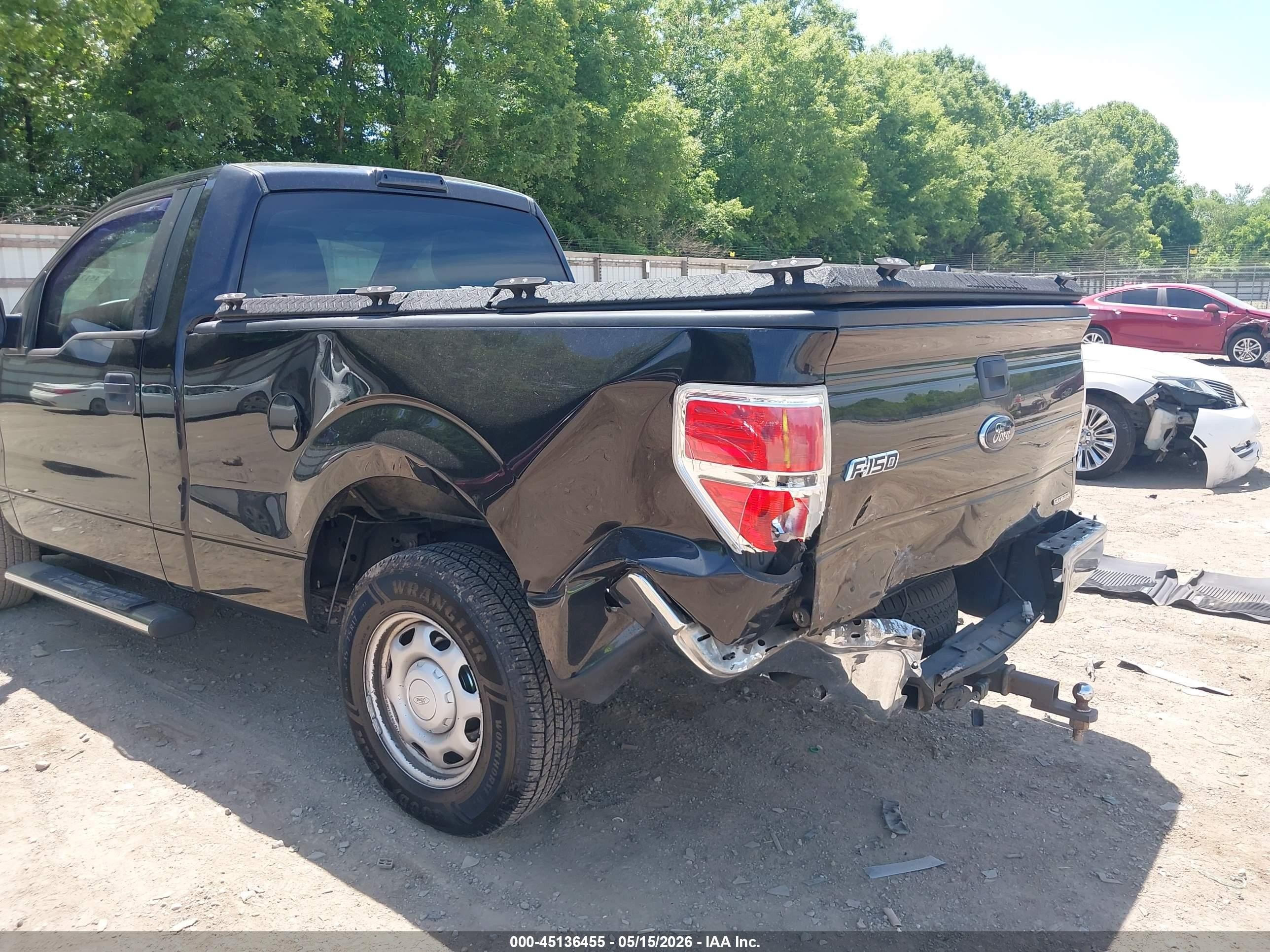 2013 Ford F-150 Xl Black vin: 1FTMF1CM0DFD30485