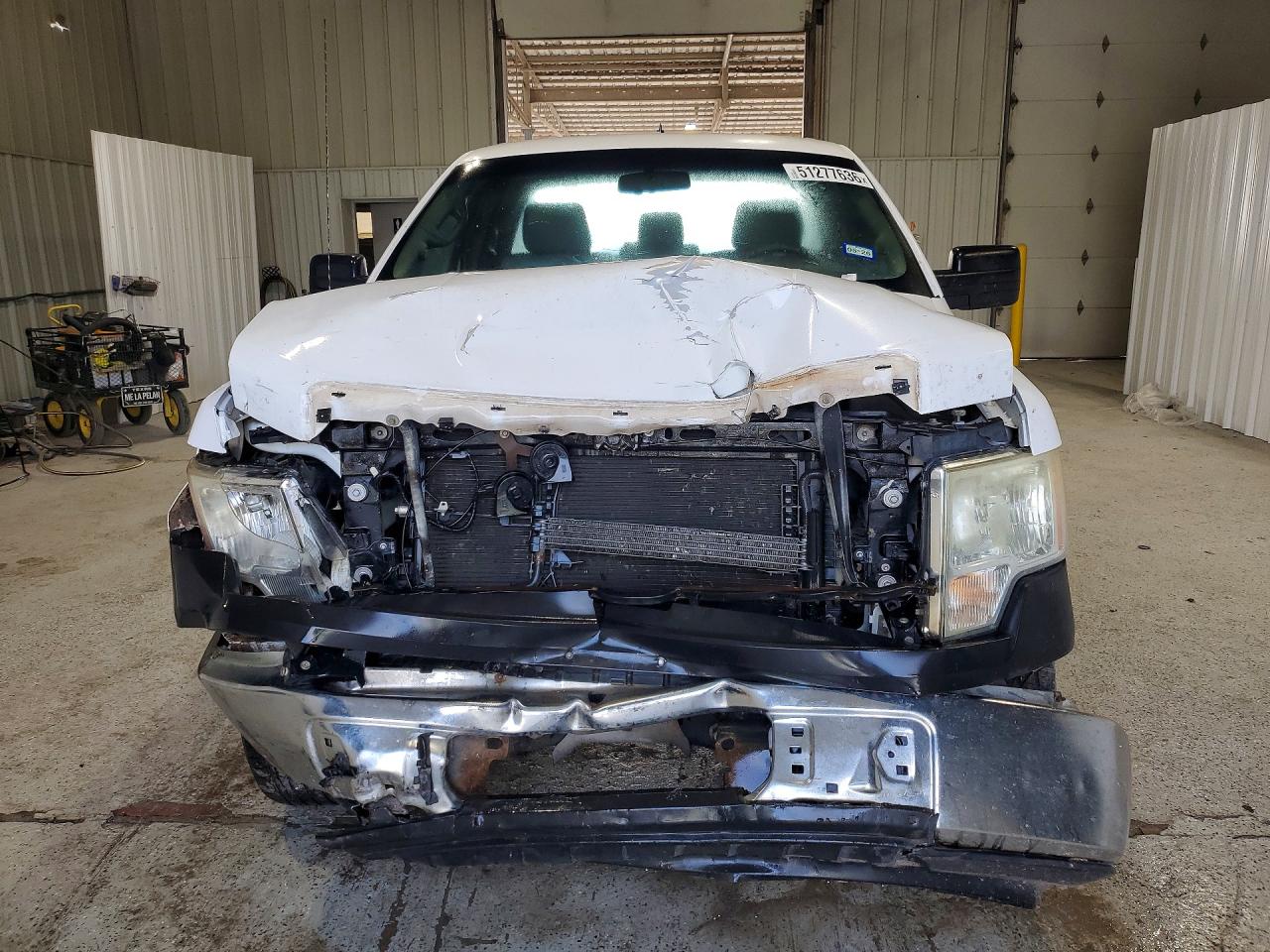2013 Ford F150 White vin: 1FTMF1CM0DKF13733