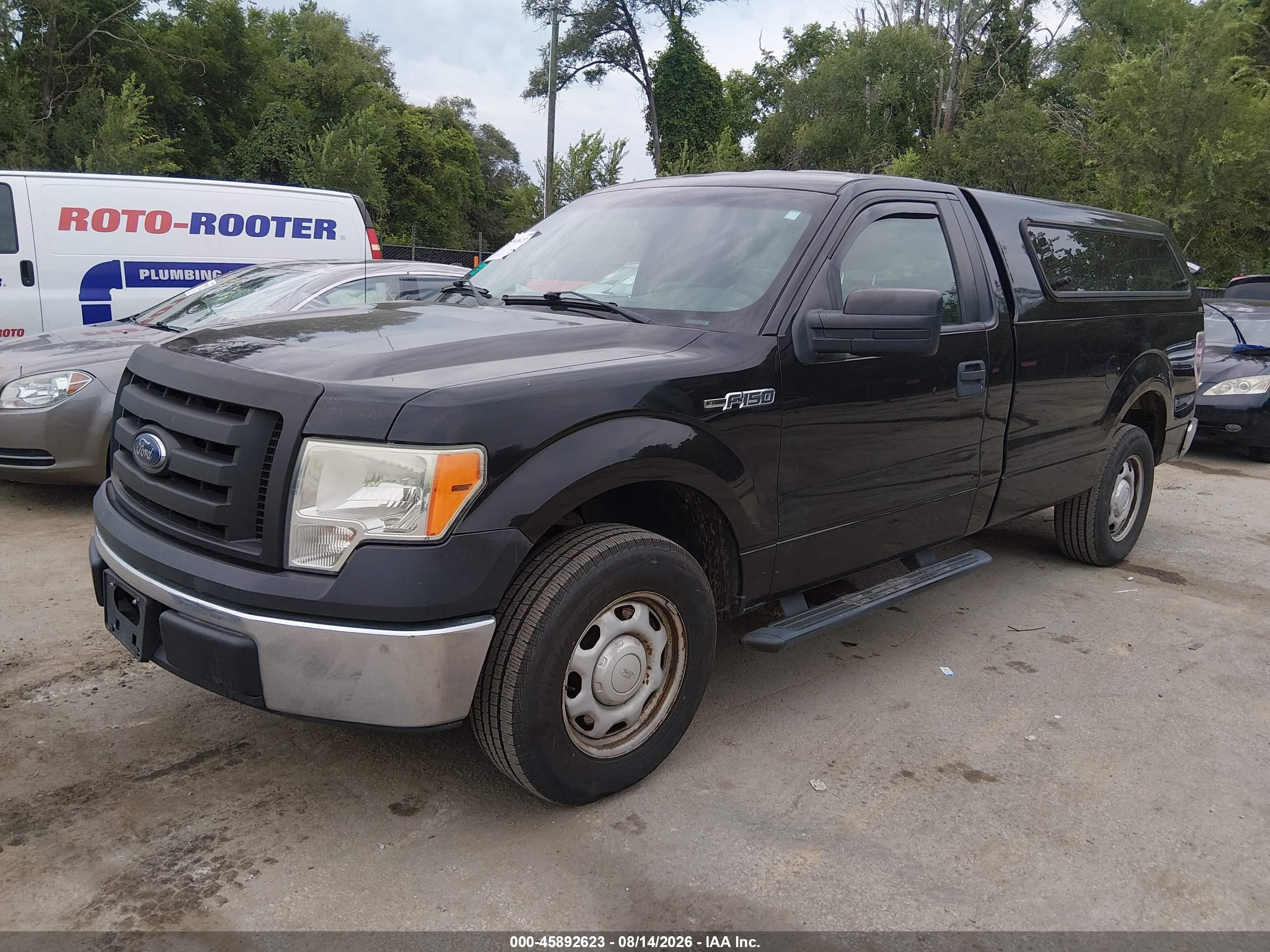 2014 Ford F-150 Xl Black vin: 1FTMF1CM0EKG07046