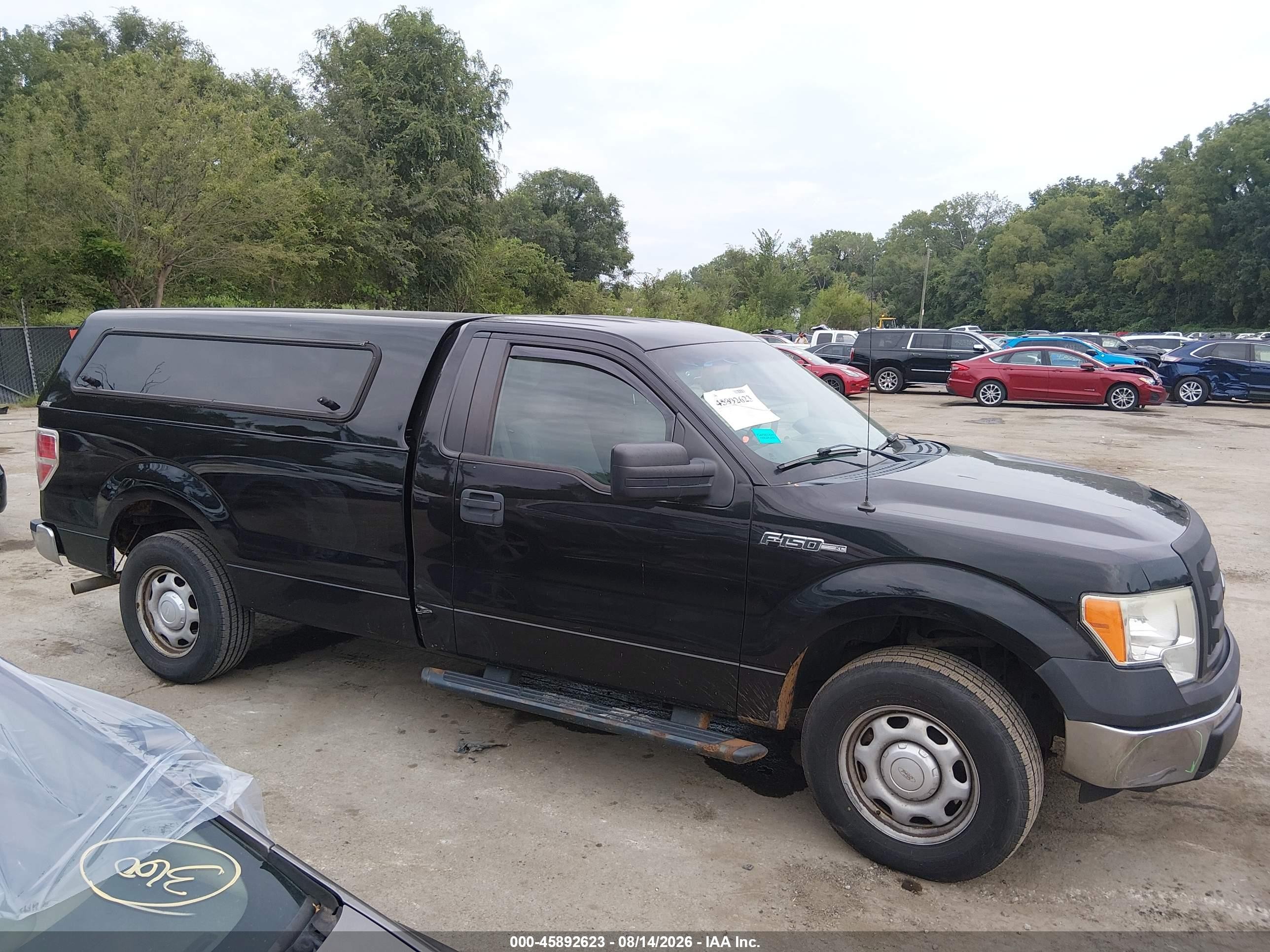 2014 Ford F-150 Xl Black vin: 1FTMF1CM0EKG07046