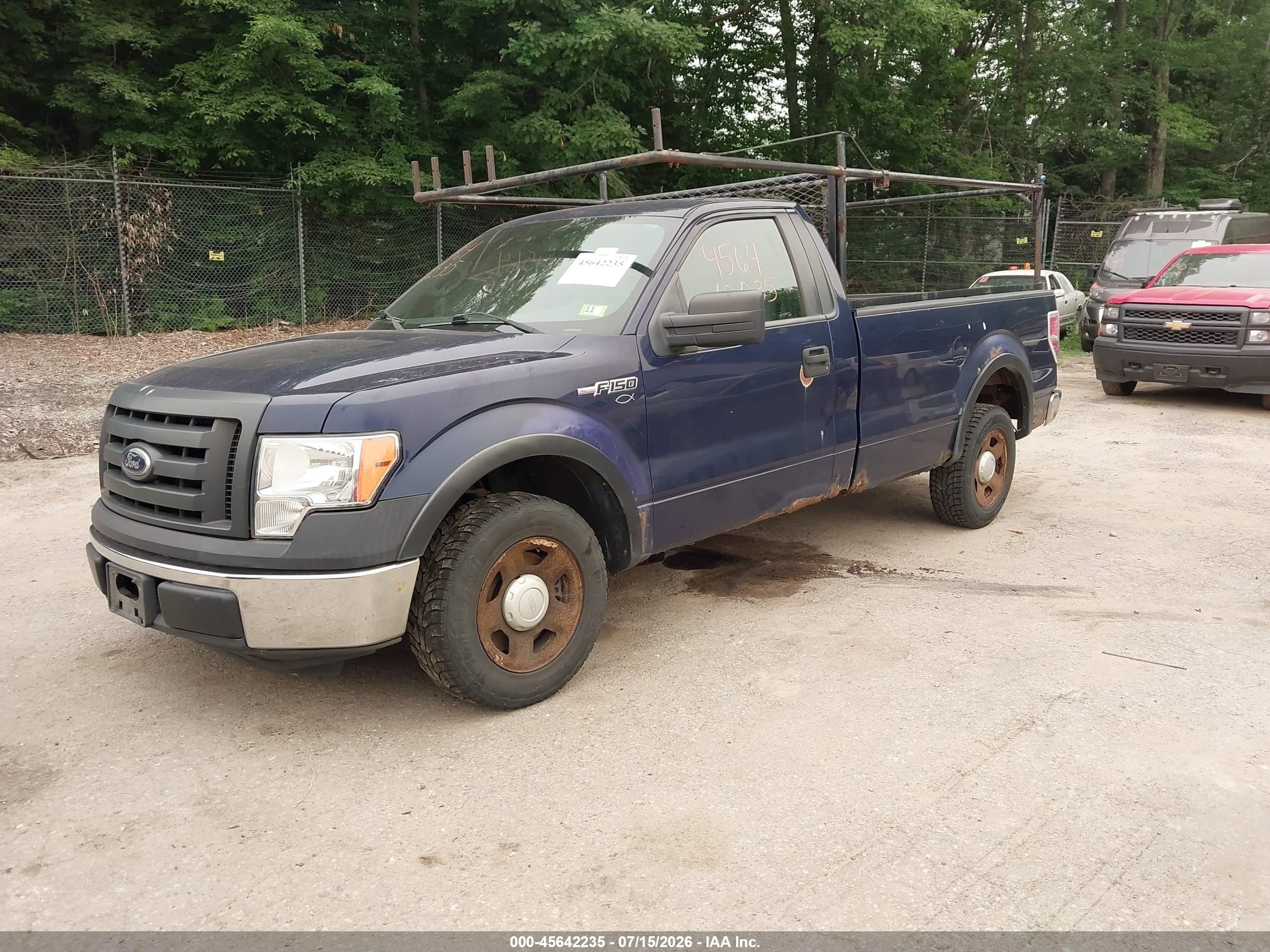 2011 Ford F-150 Xl Blue vin: 1FTMF1CM1BKD15997