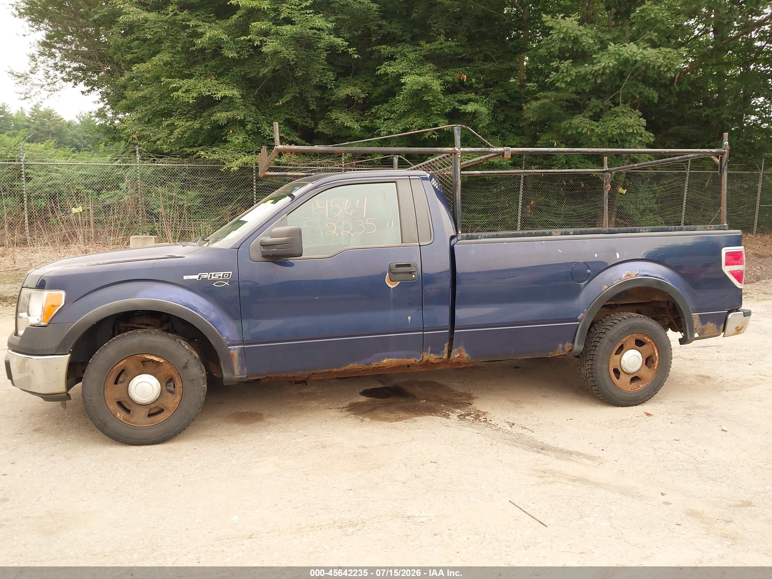2011 Ford F-150 Xl Blue vin: 1FTMF1CM1BKD15997