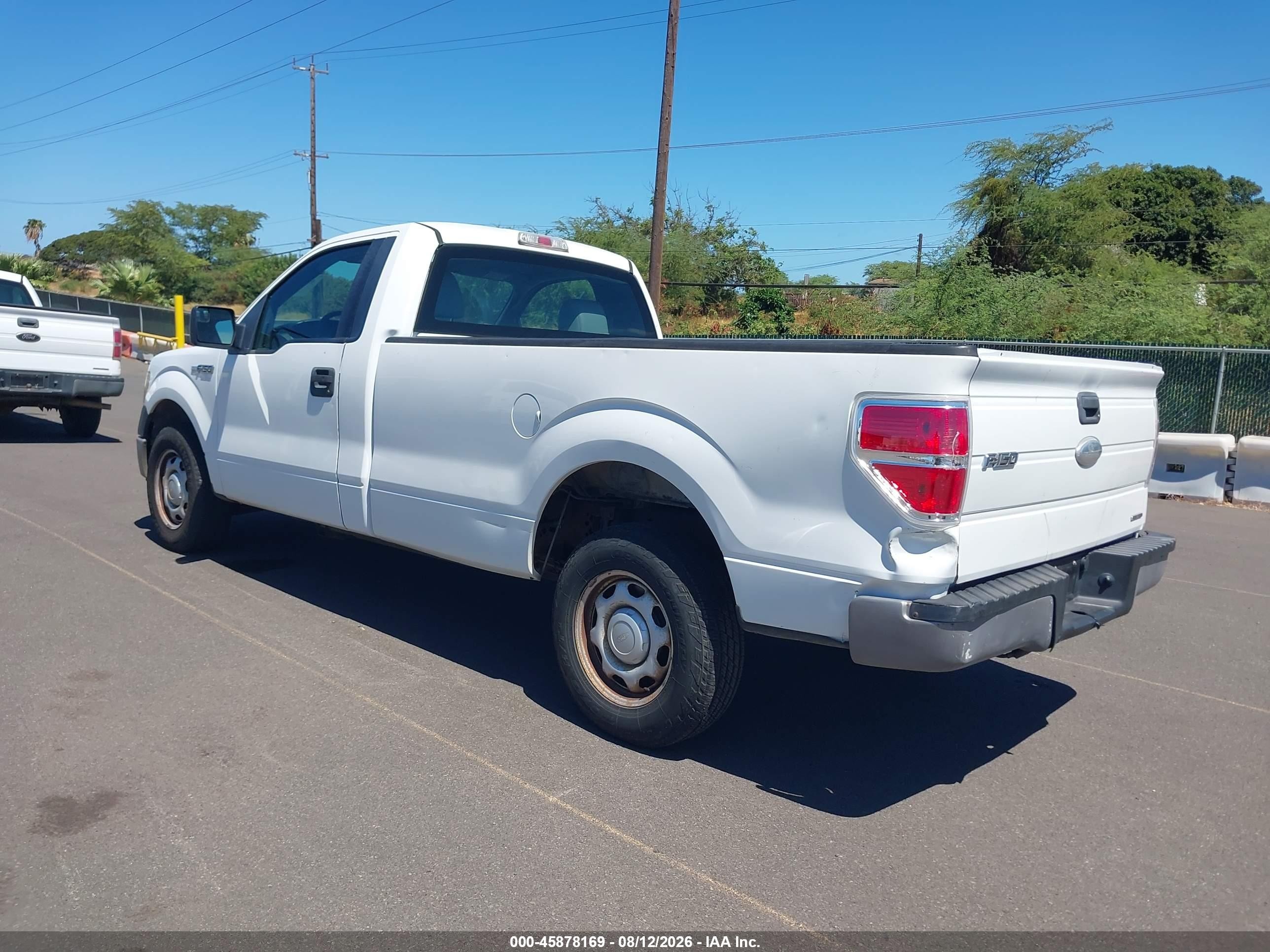 2012 Ford F-150 Xl White vin: 1FTMF1CM1CKD62254