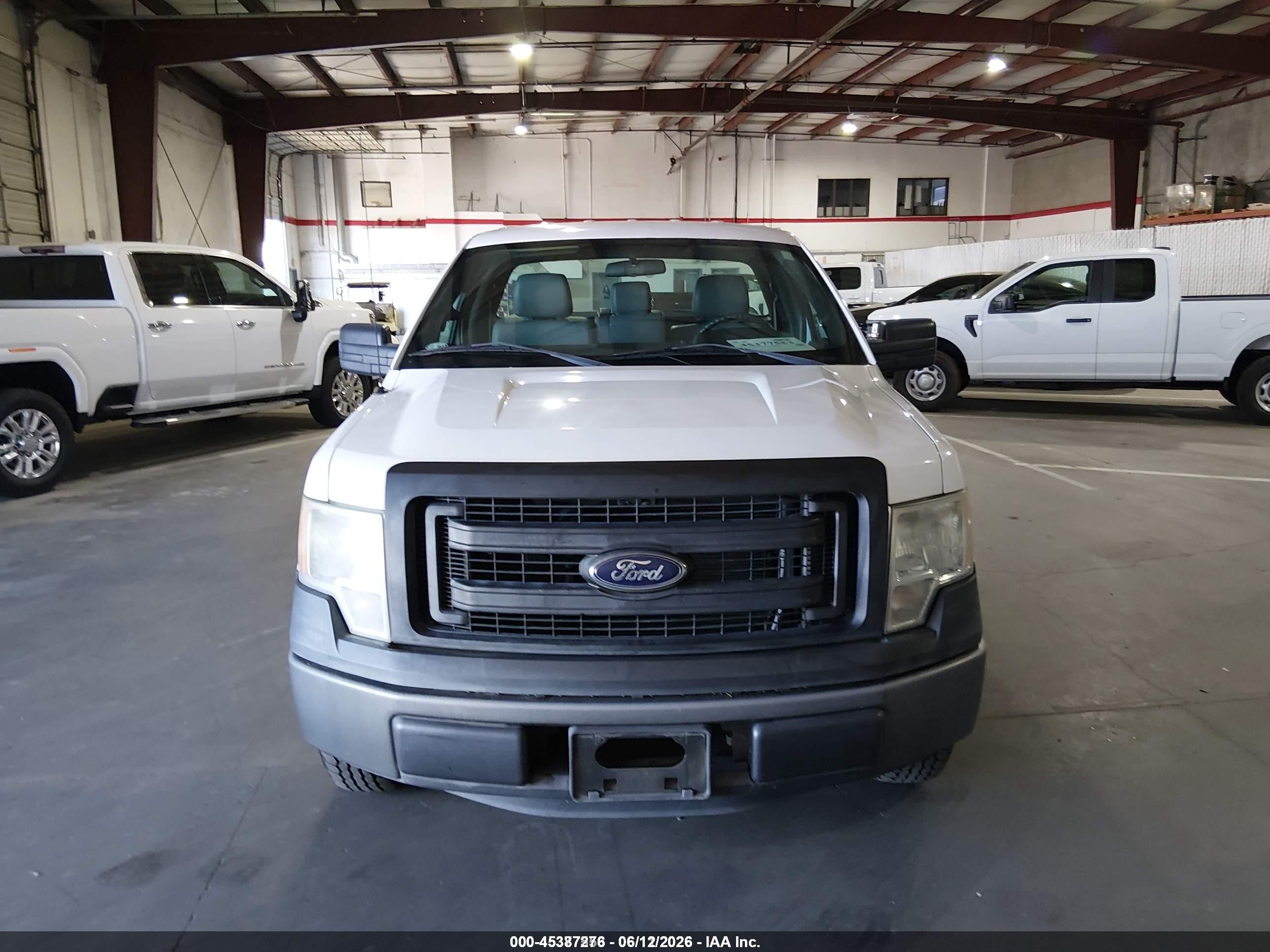 2014 Ford F-150 Xl White vin: 1FTMF1CM1EKE41636